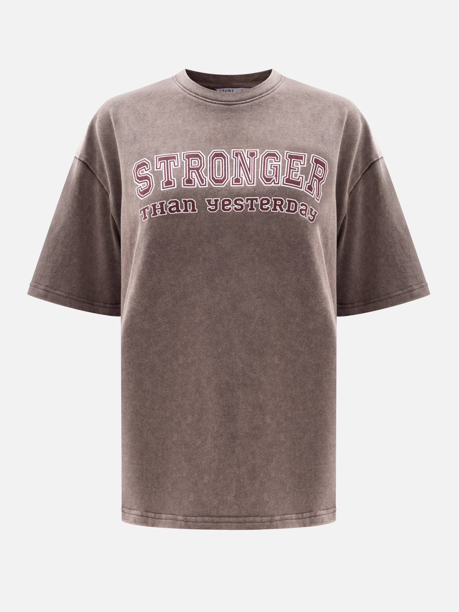 Свободная футболка с крупным принтом