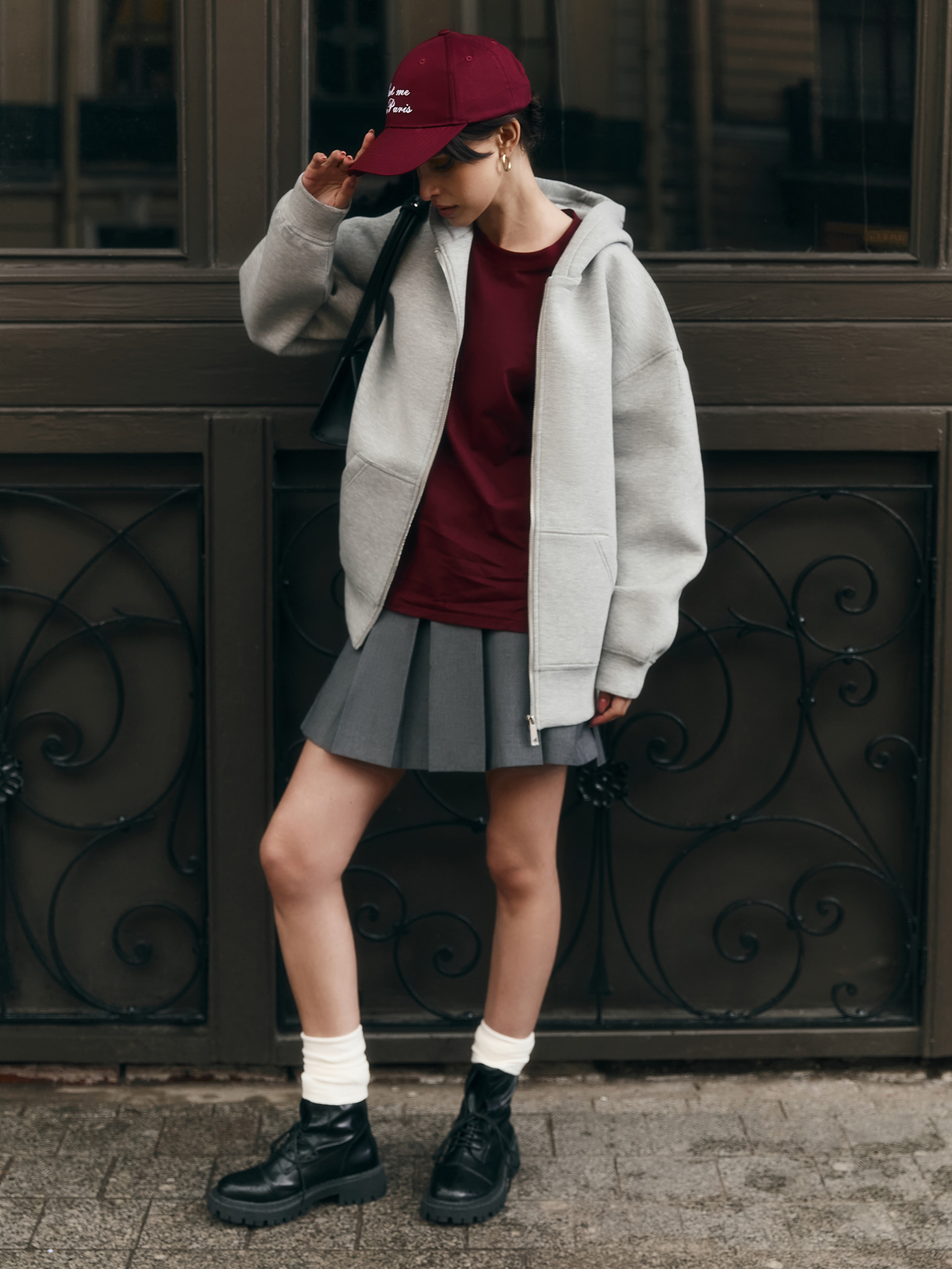 Monochromes lockeres T-Shirt