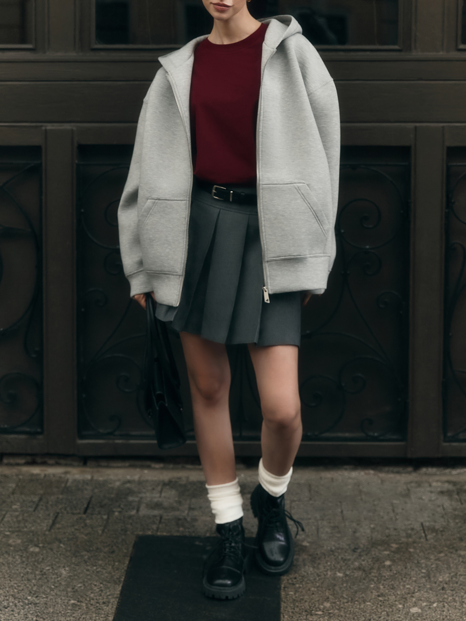 Monochromes lockeres T-Shirt