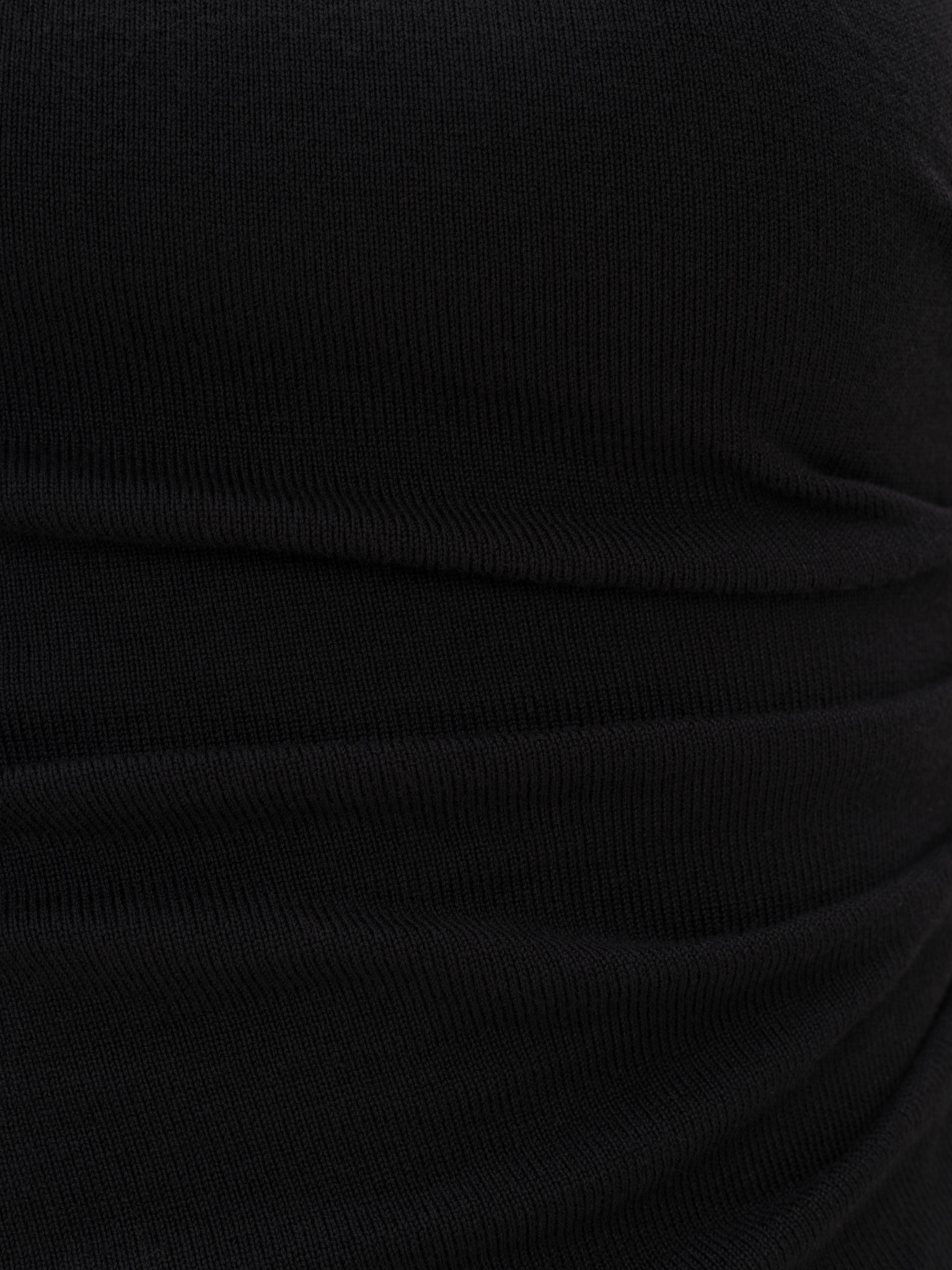 Трикотажный топ без рукавов со складками на плече