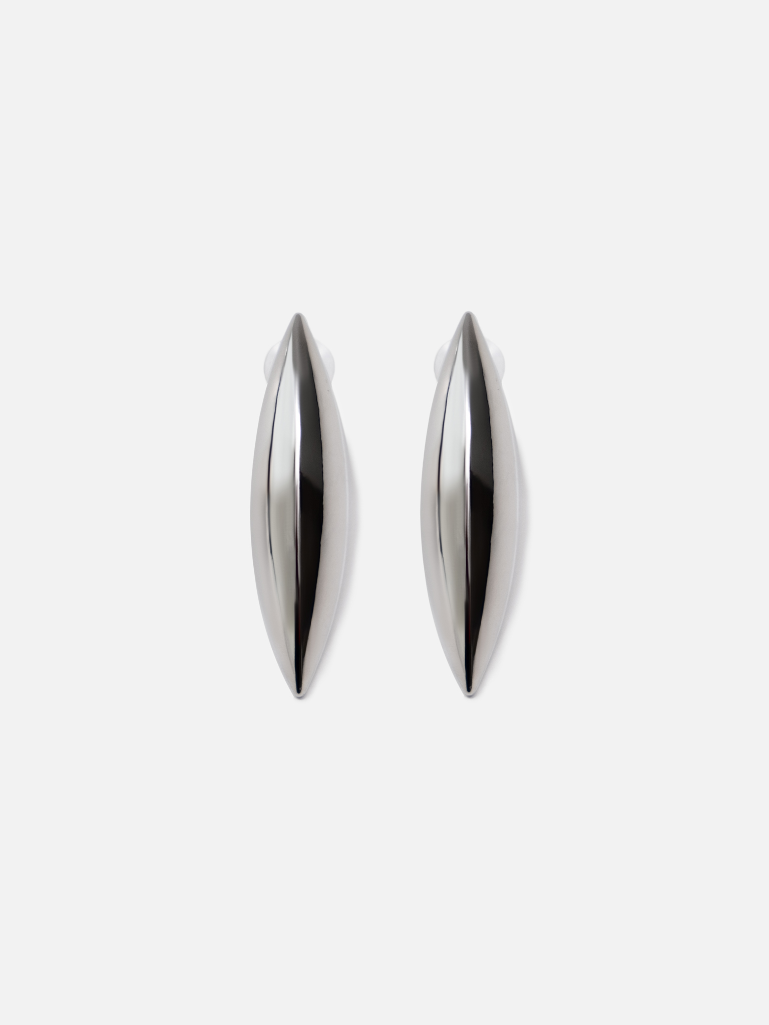 Elongated stud earrings
