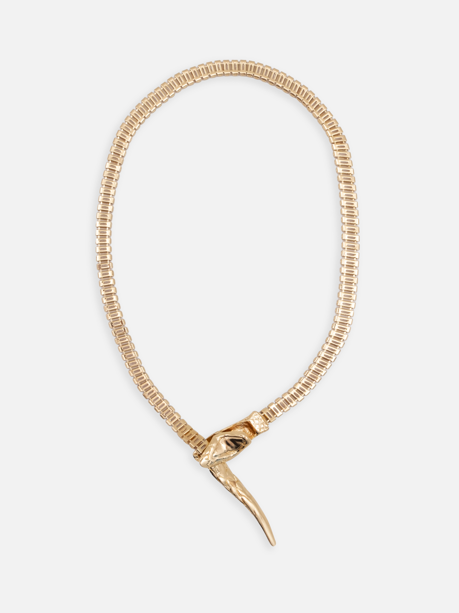 Snake necklace made of stones