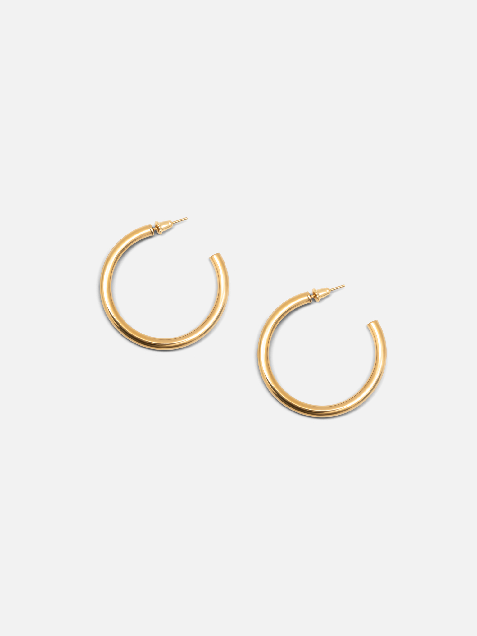 Big round hoop earrings