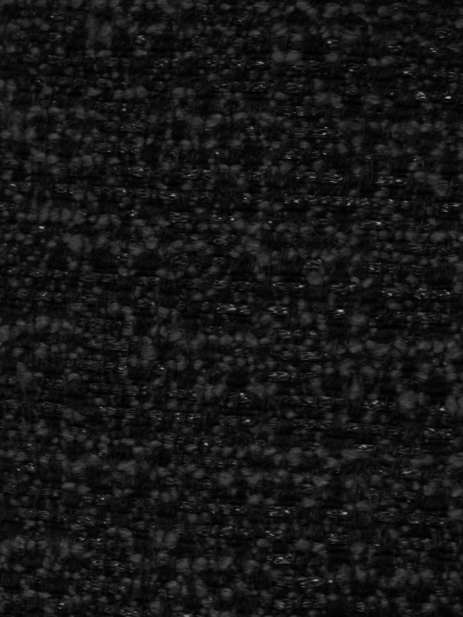 Veste longue en tweed avec boutons en métal