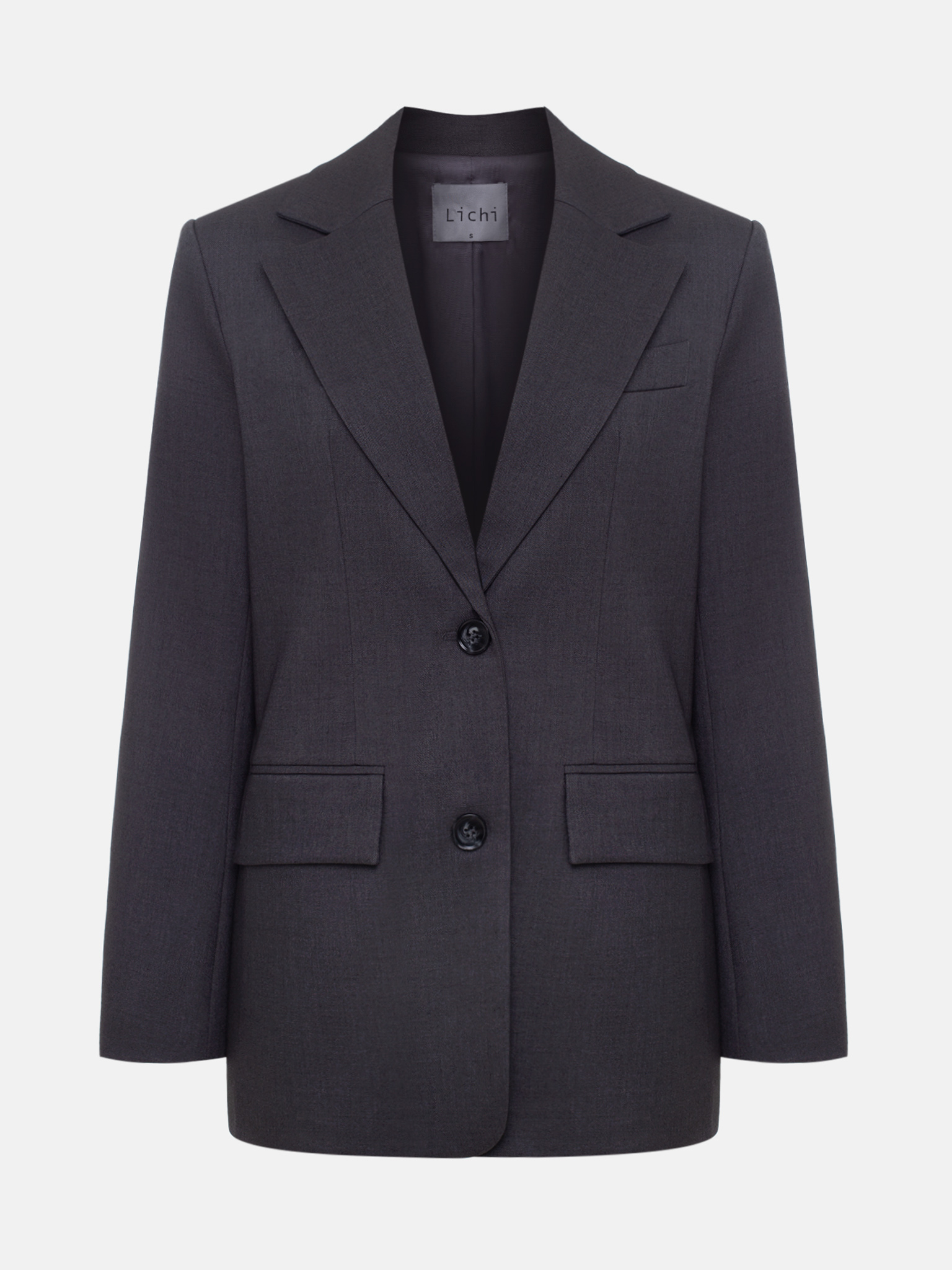 Straight jacket in suiting fabric