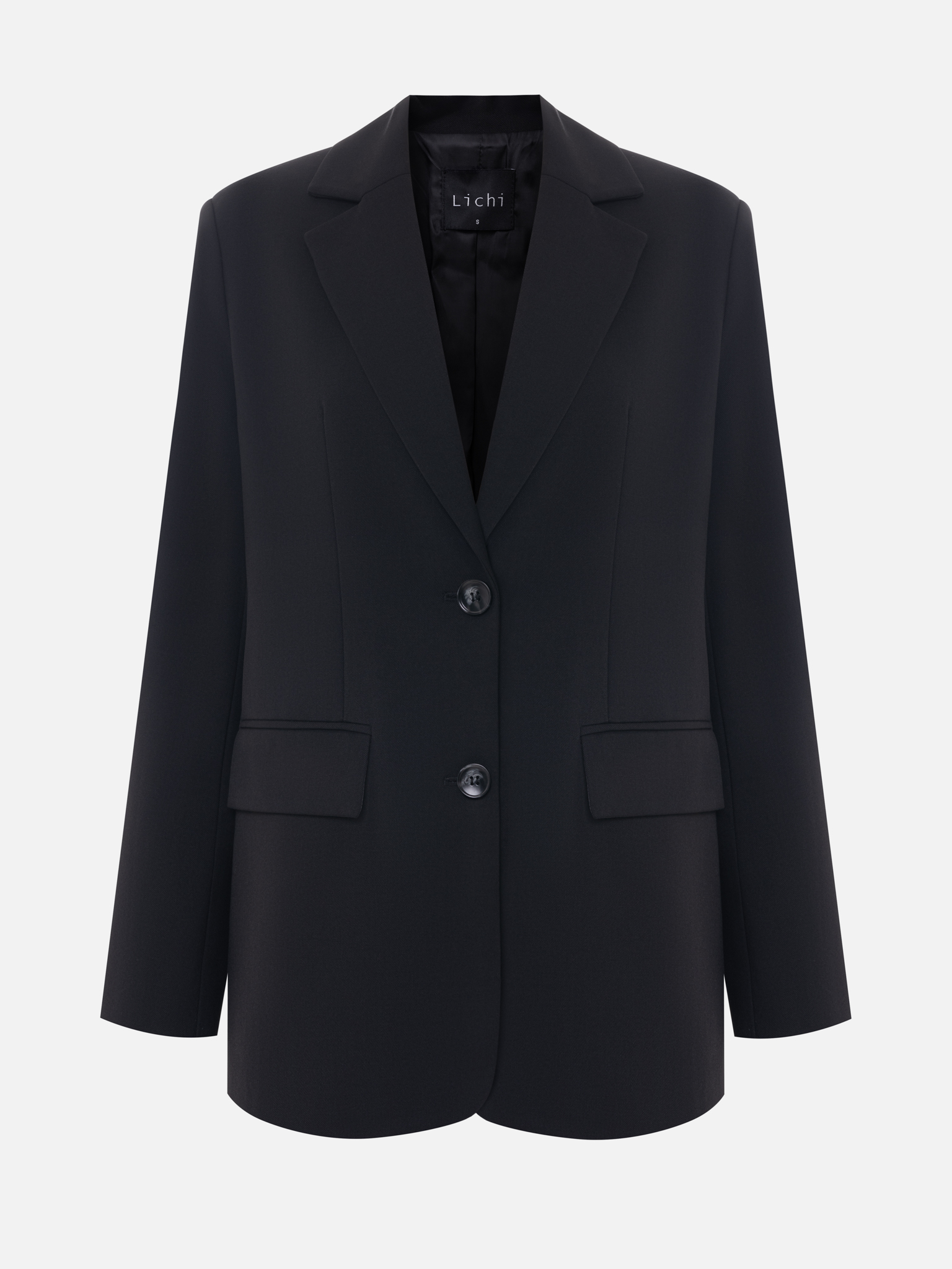 Straight jacket in suiting fabric