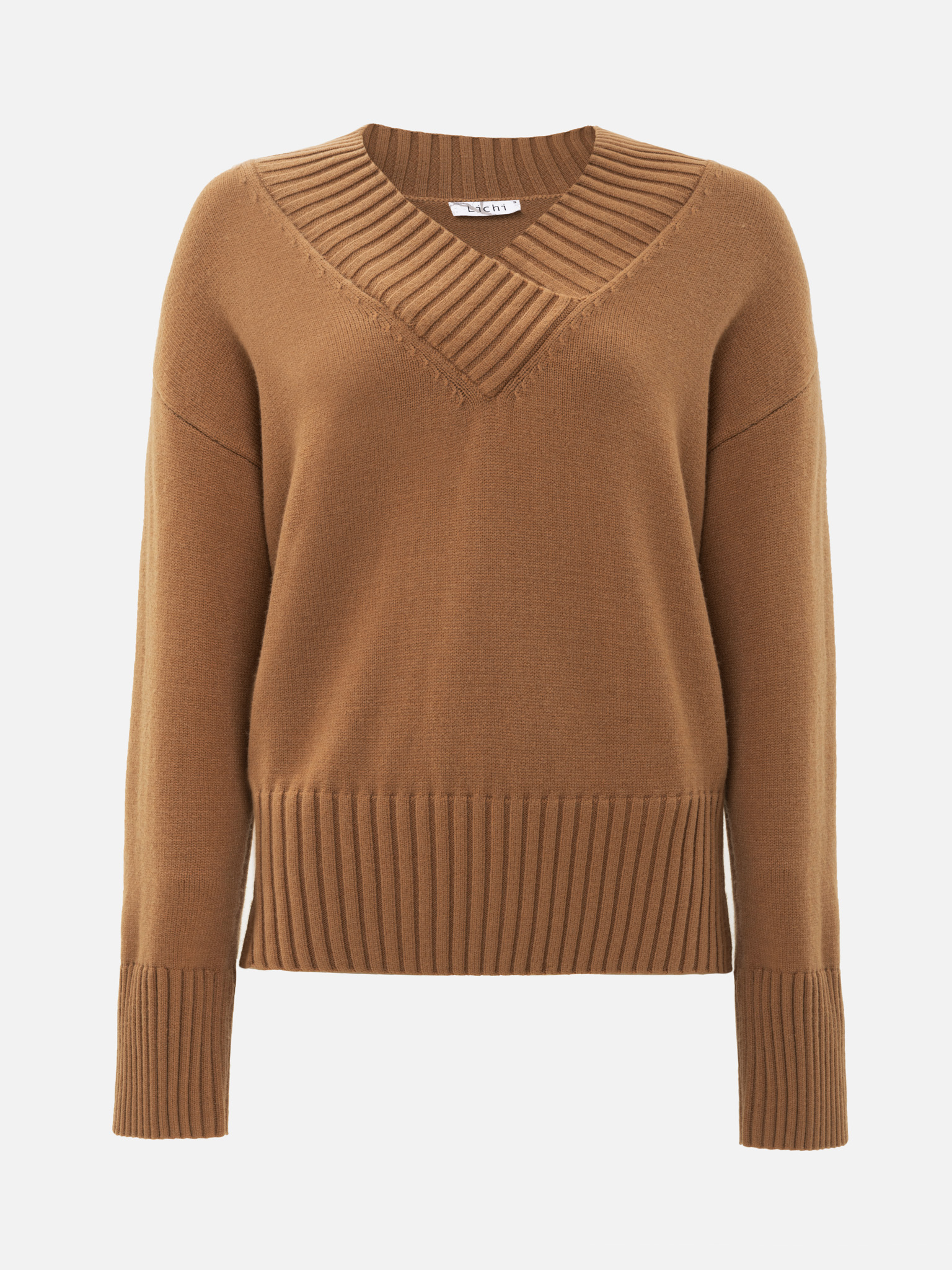 Lockerer Pullover mit V-Ausschnitt