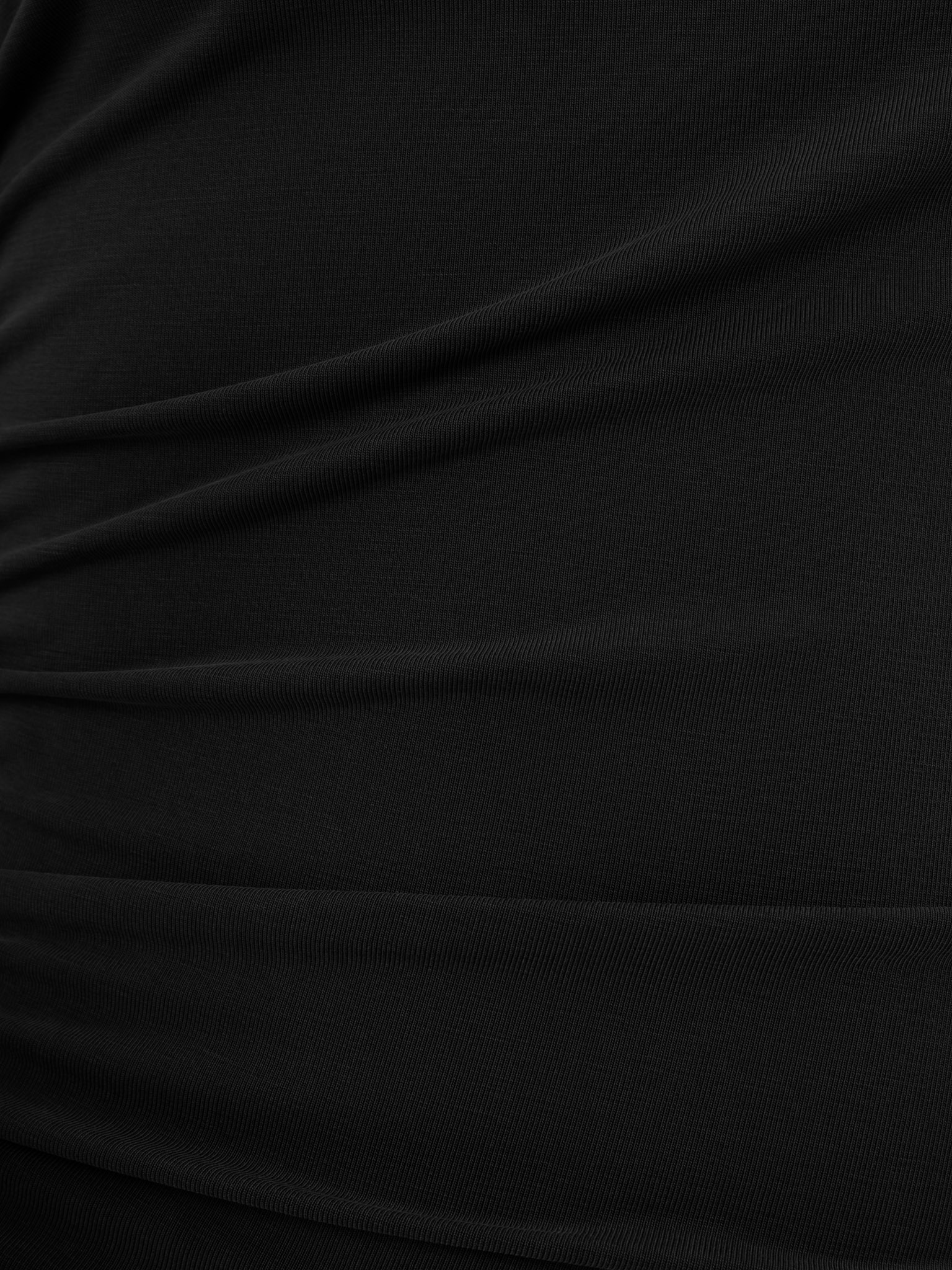 Oberteil aus Jersey mit Raffung an der Schulter und in der Taille