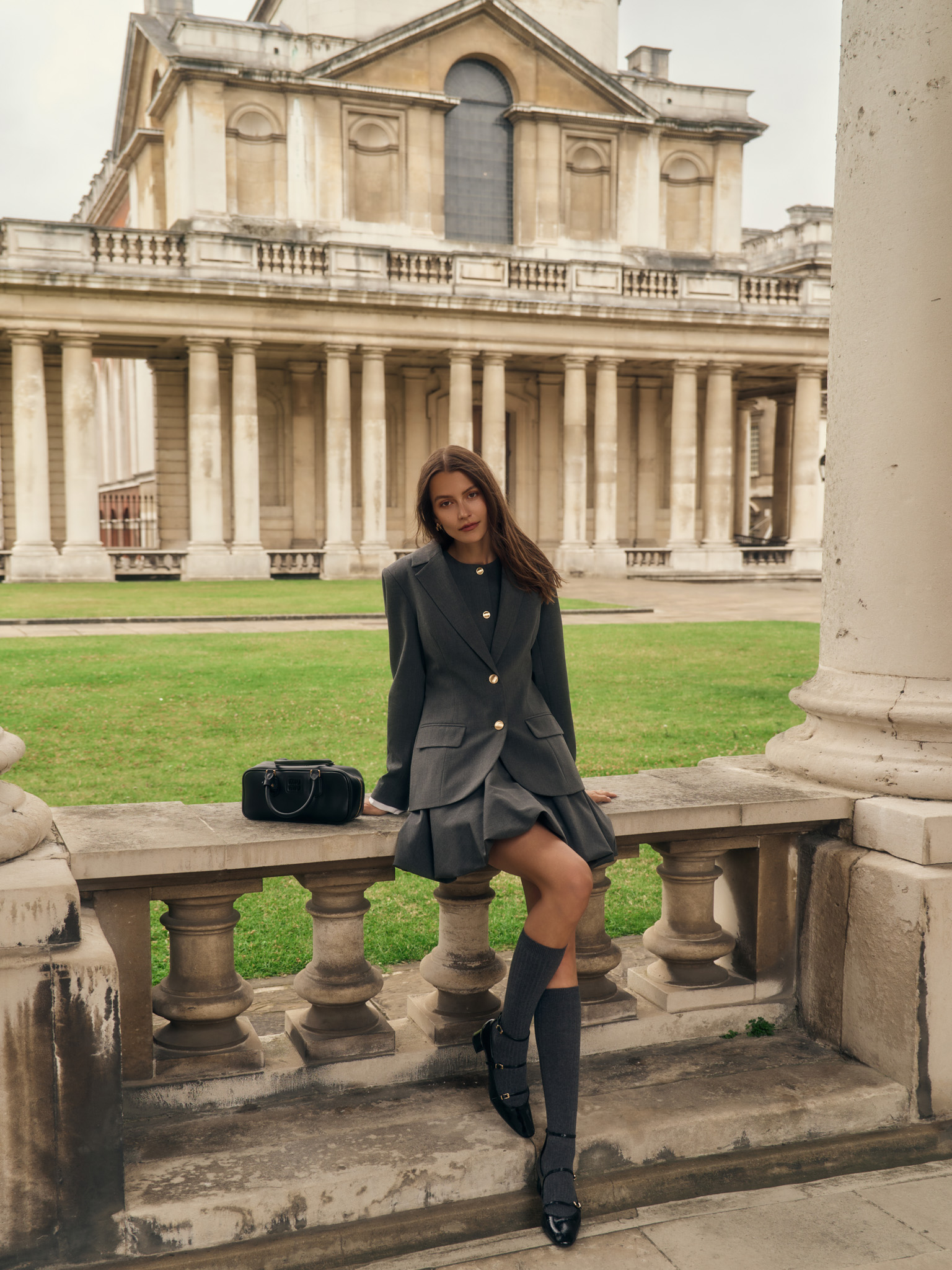 Fitted suiting waistcoat