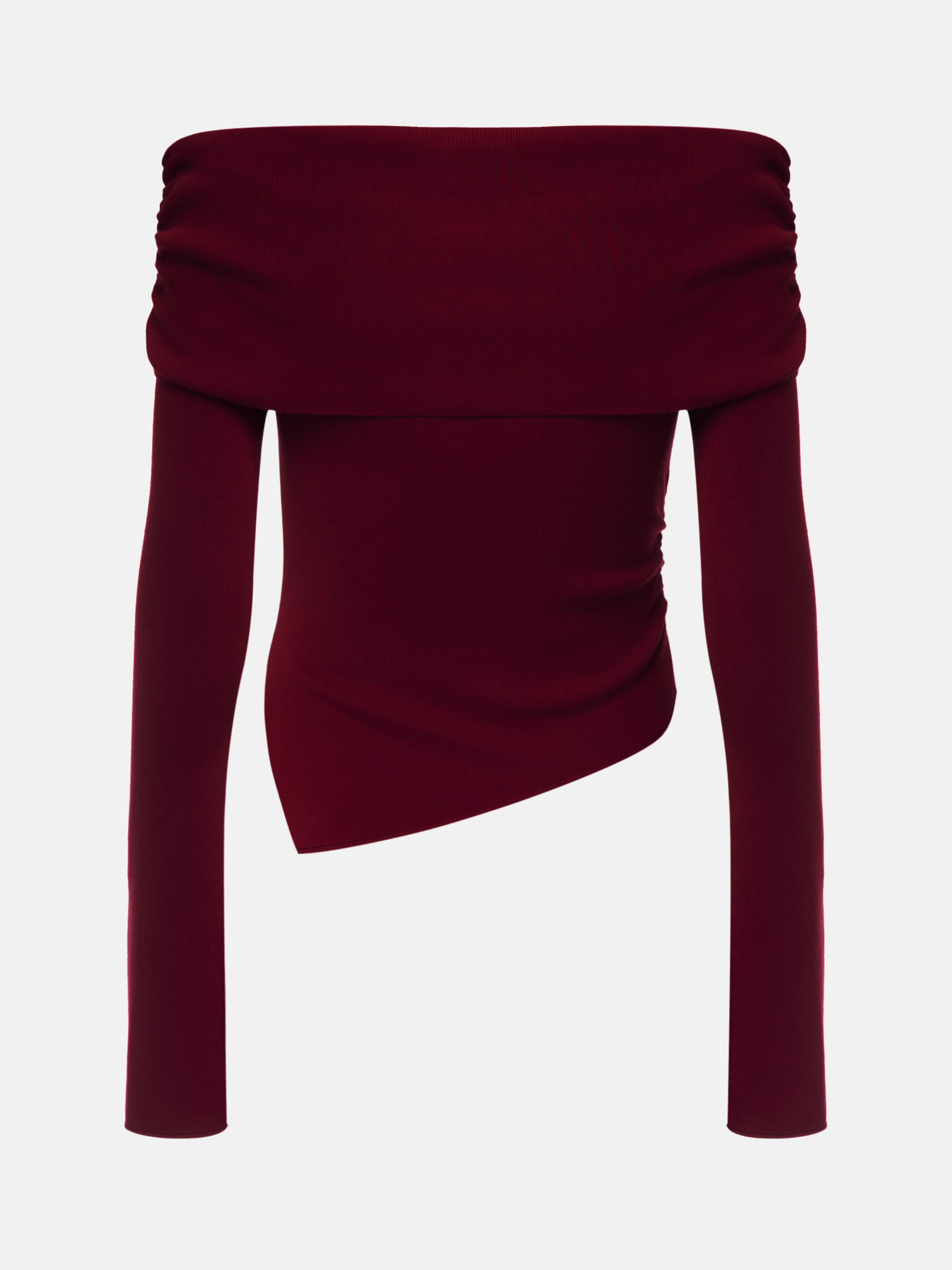 Dzianinowy sweter z odkrytymi ramionami