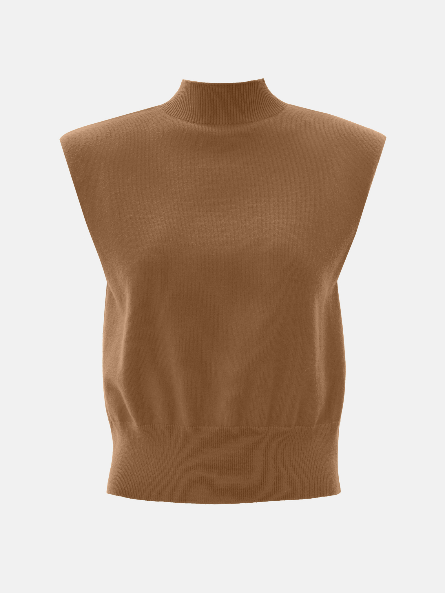 Knitted top with emphasised shoulders