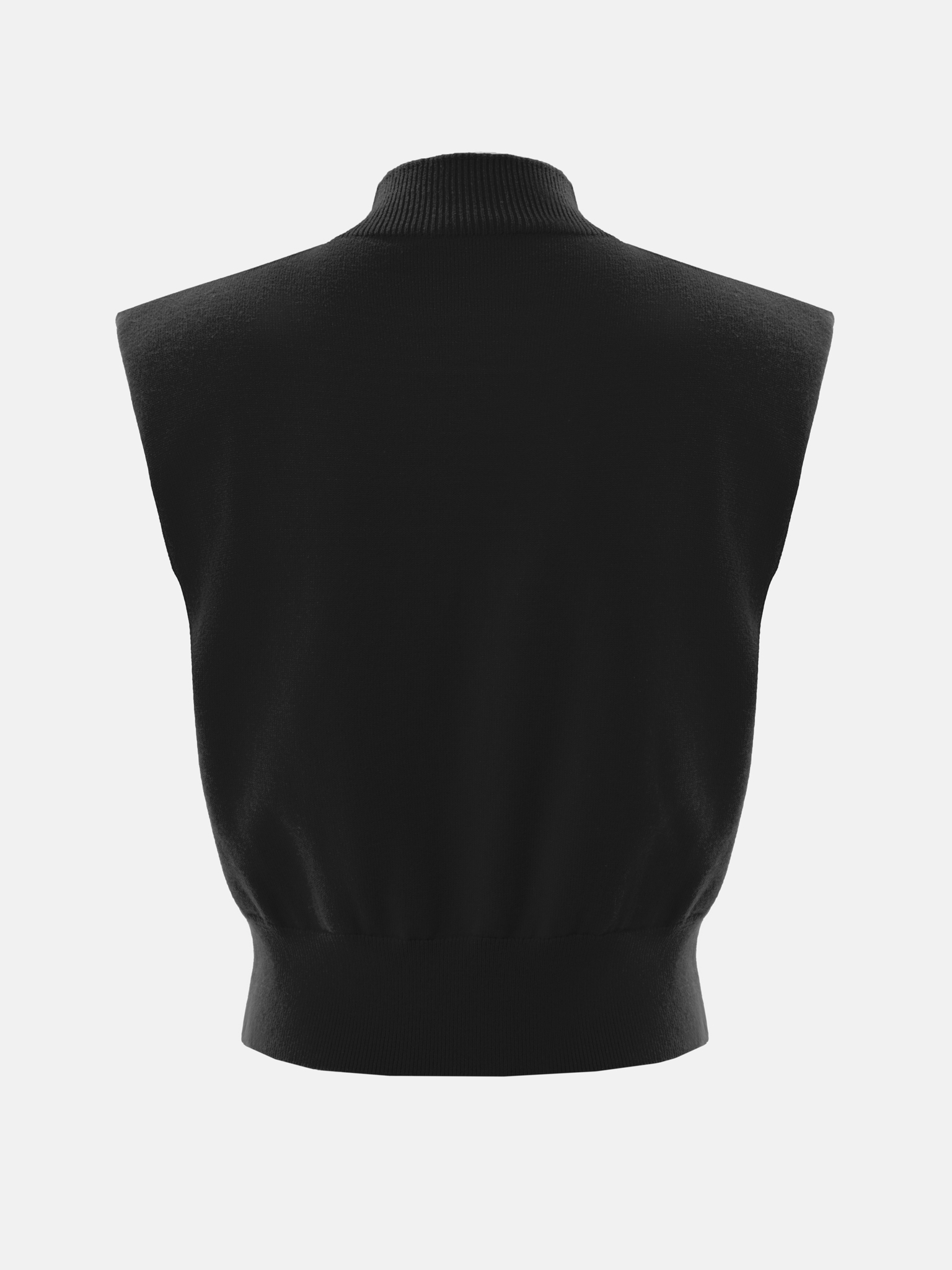 Knitted top with emphasised shoulders