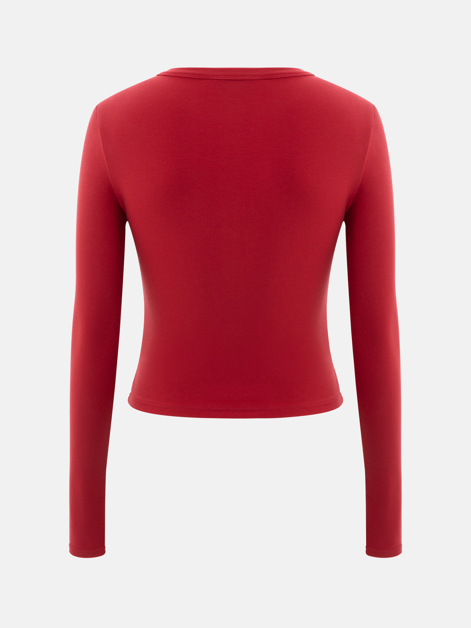 Jersey longsleeve with buttons on the collar