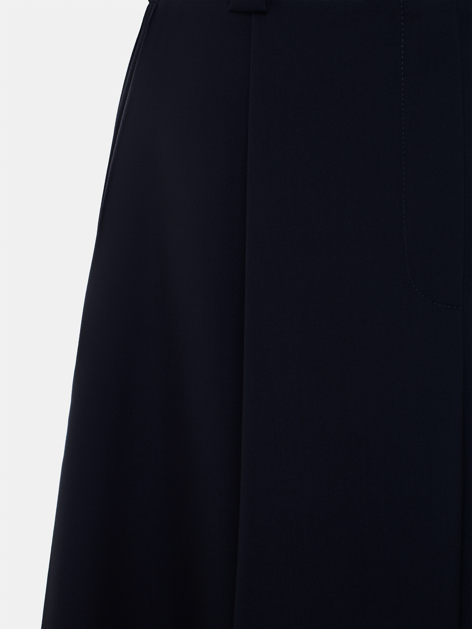 Flared mini skirt with pleats