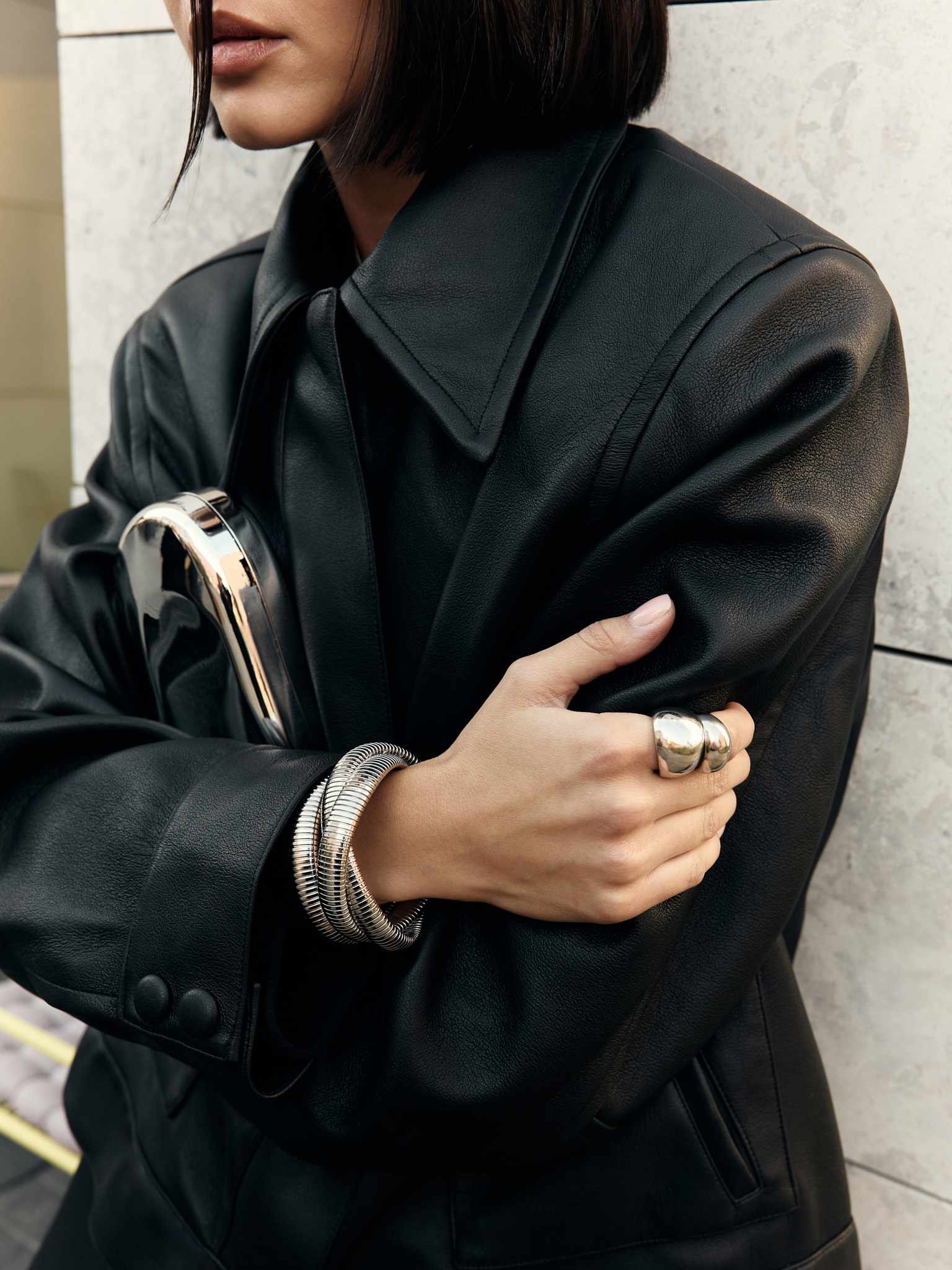 Braided metal bracelet