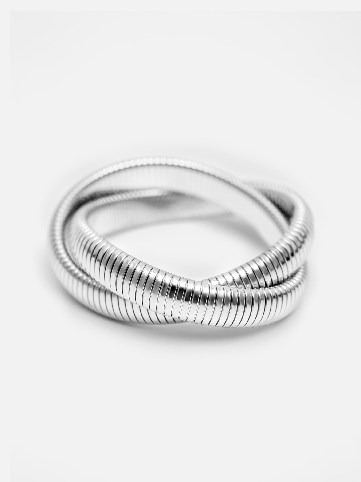 Braided metal bracelet