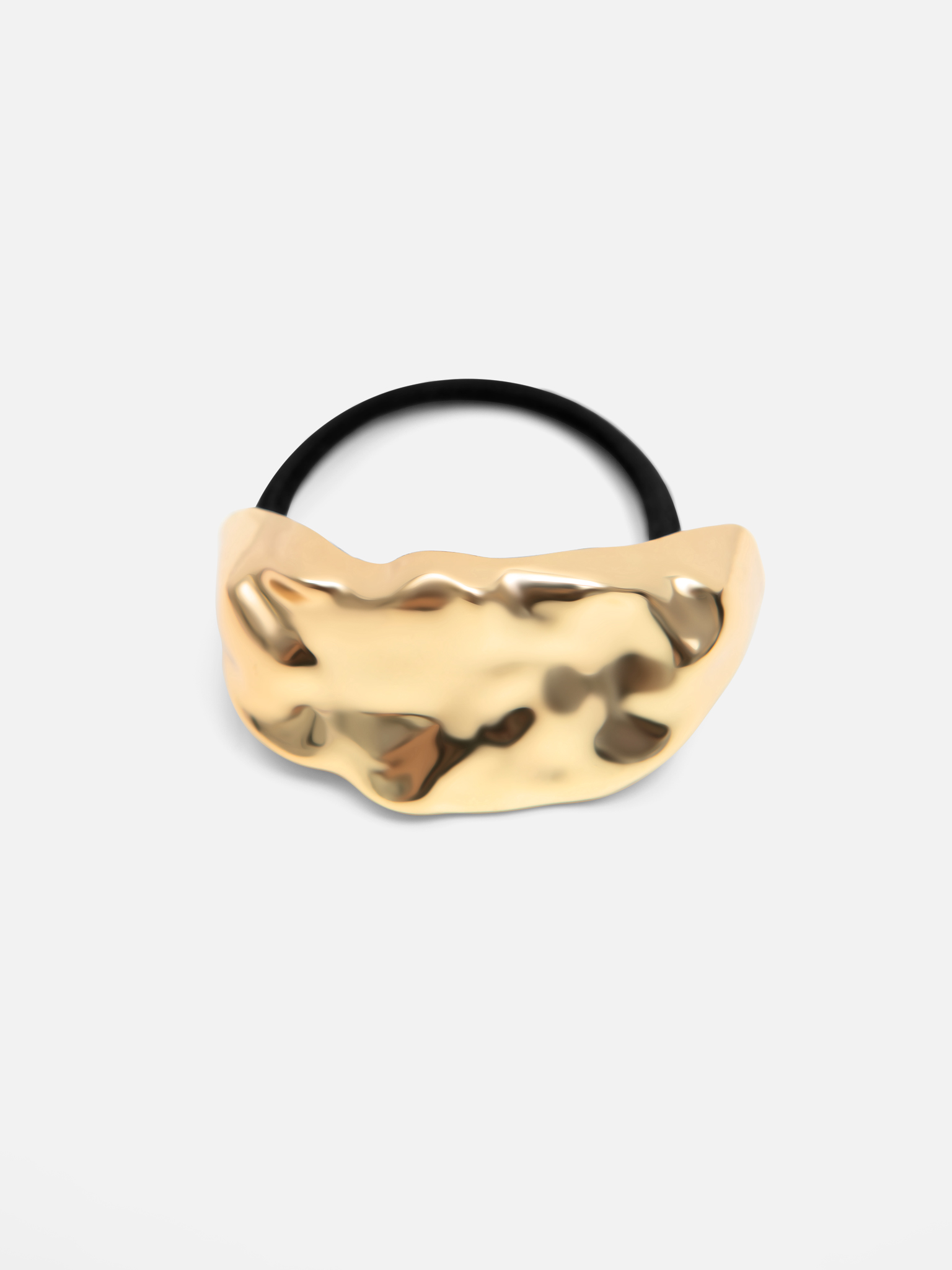 Hairband with textured metal decorations