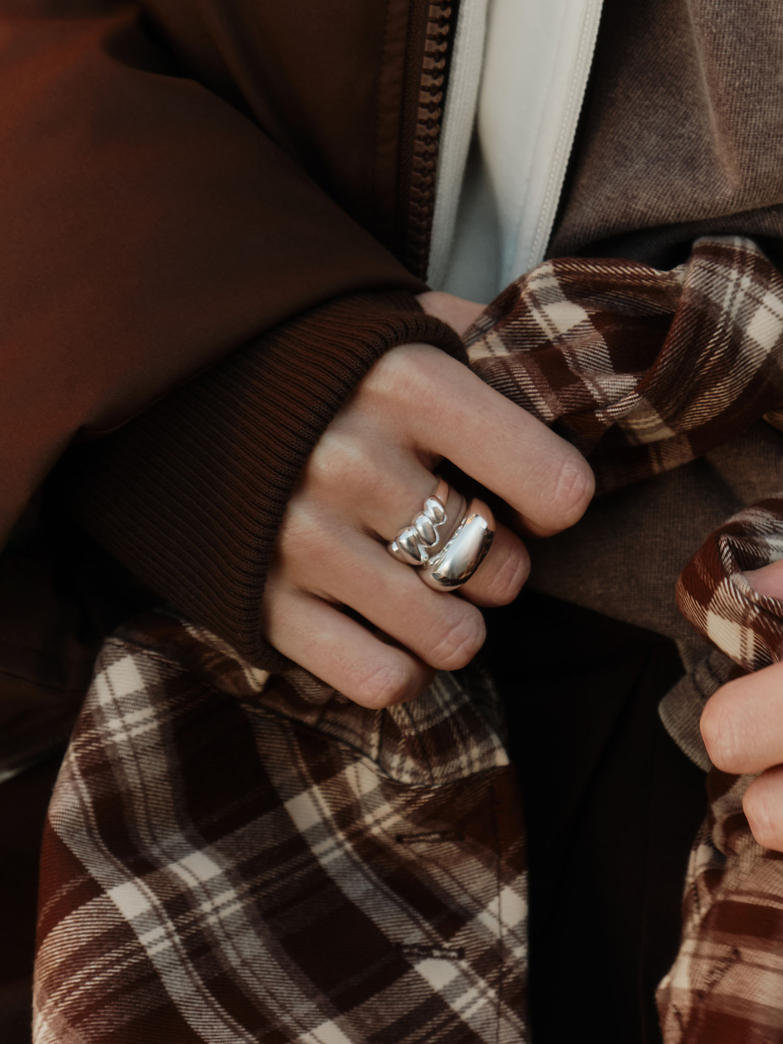 مجموعة من حلقتين منفوختين