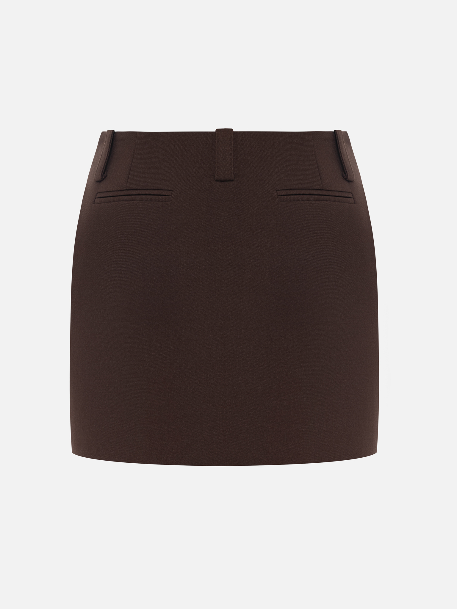 Straight mini skirt in suiting fabric