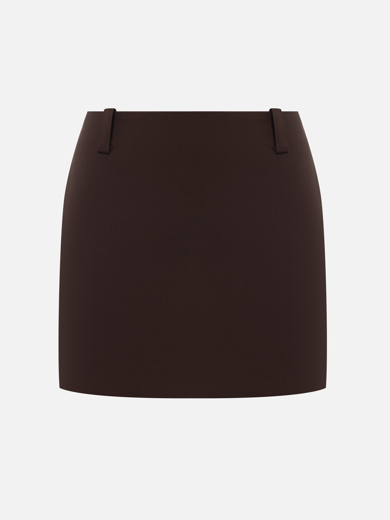Straight mini skirt in suiting fabric