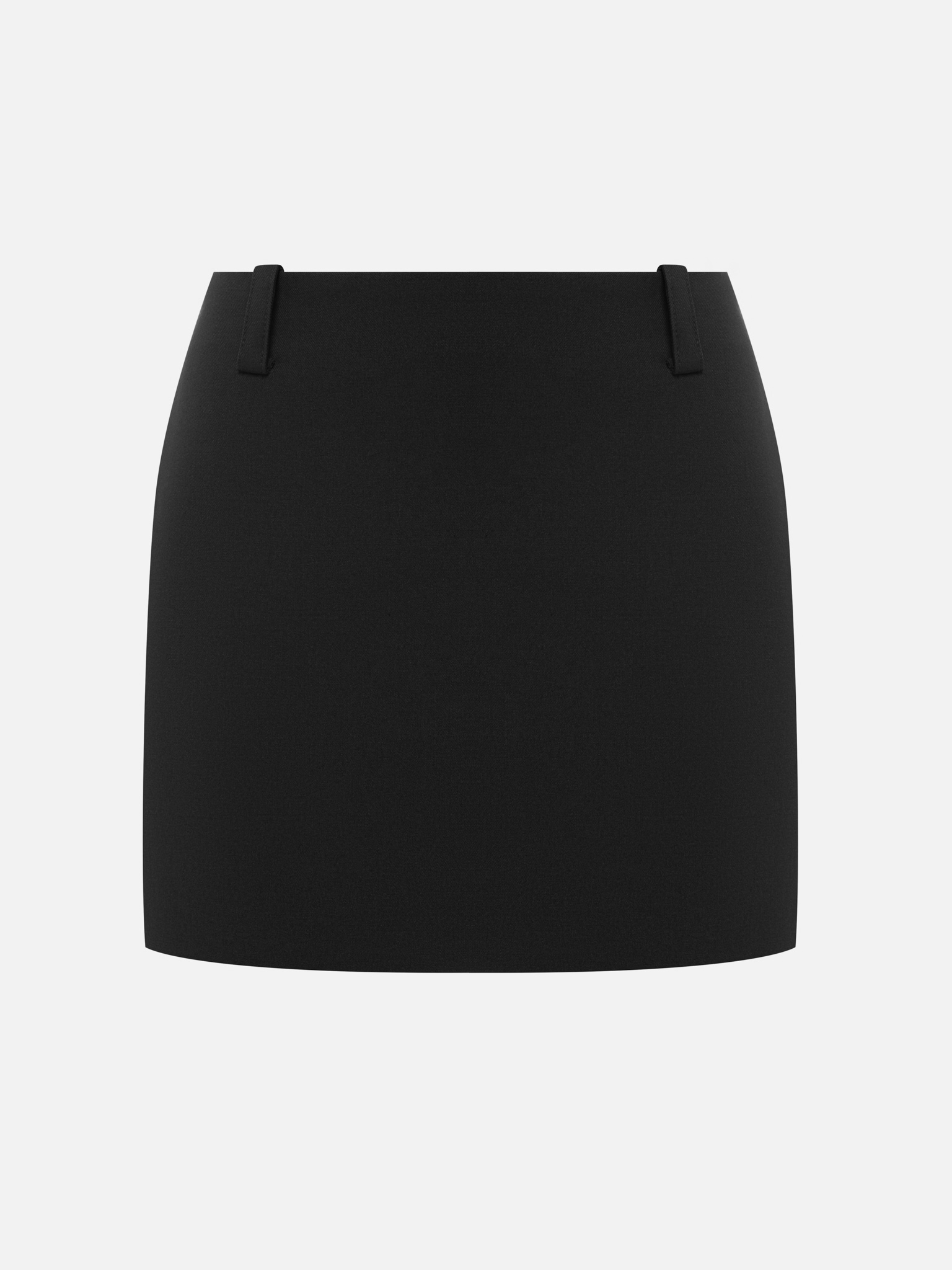 Straight mini skirt in suiting fabric