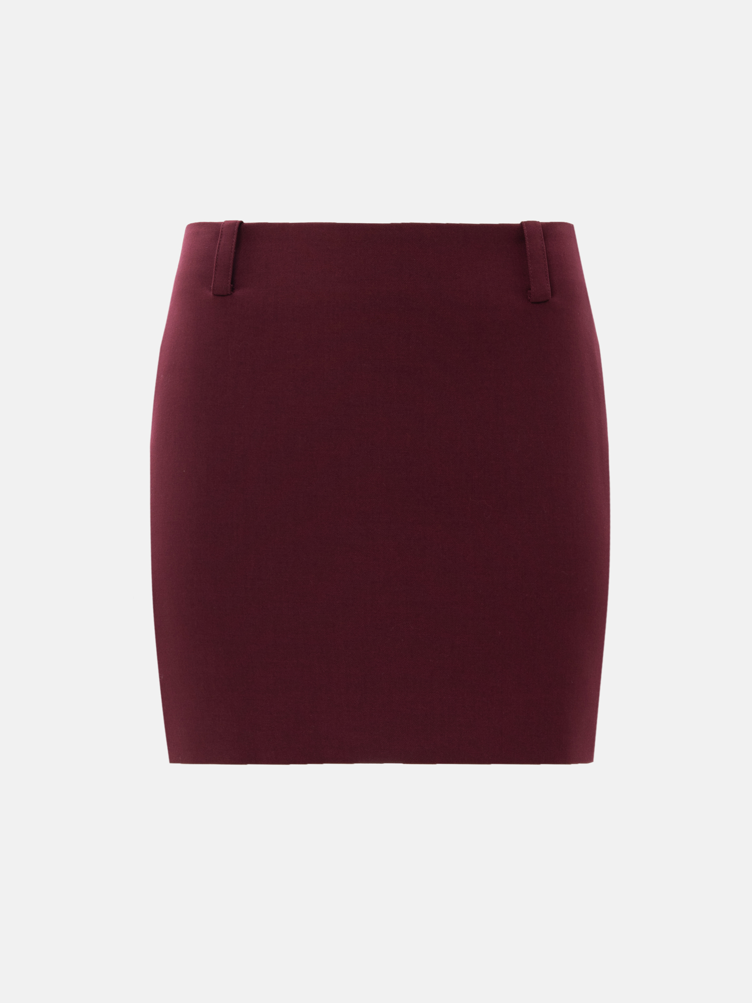Straight mini skirt in suiting fabric
