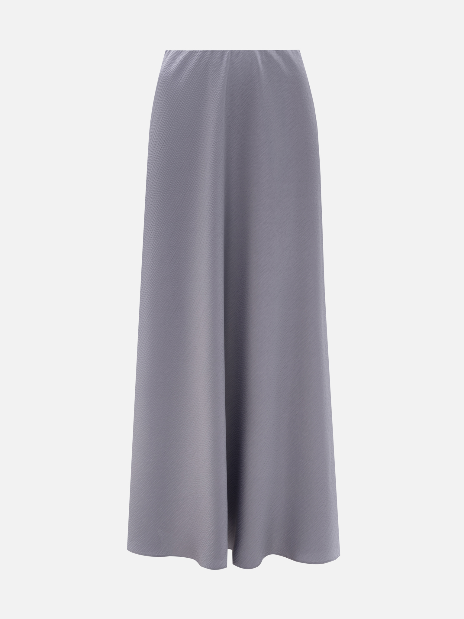 Floor length maxi skirt in textured fabric