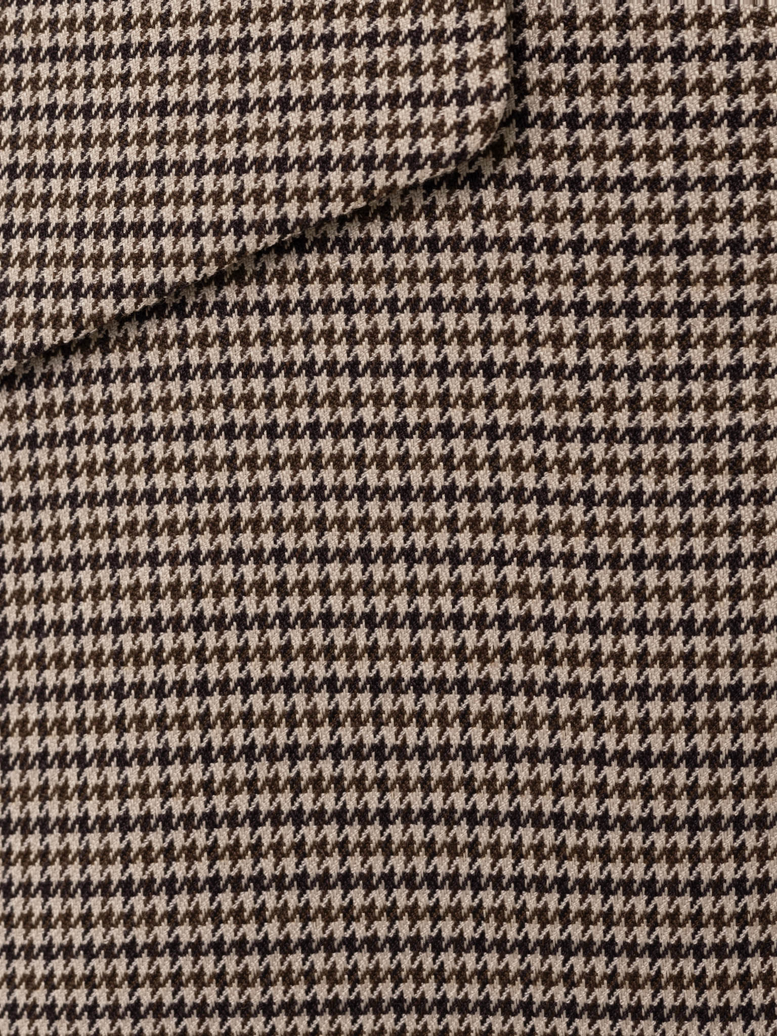 Fitted single-breasted jacket with small check pattern