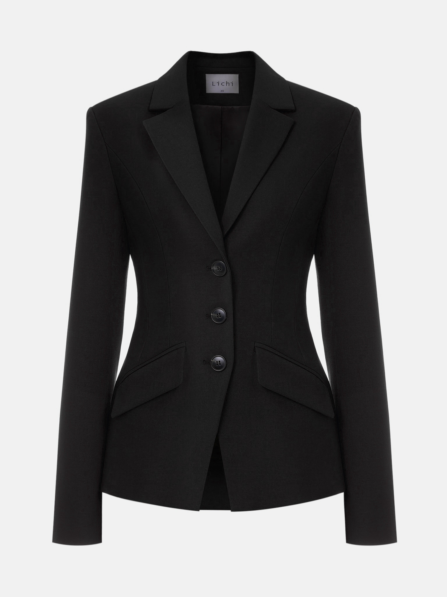 Single-breasted jacket with fitted silhouette