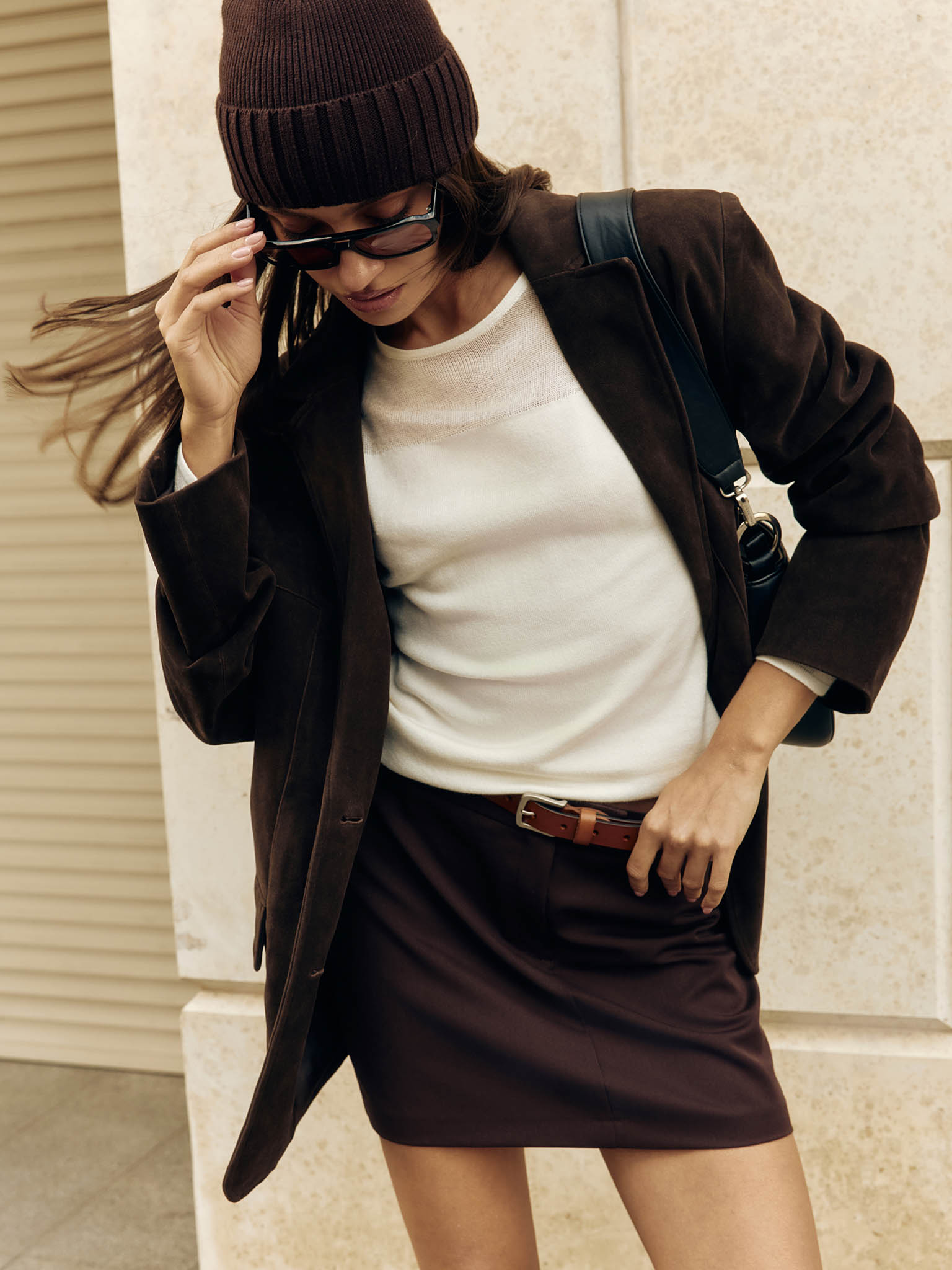 Combination knit jumper 