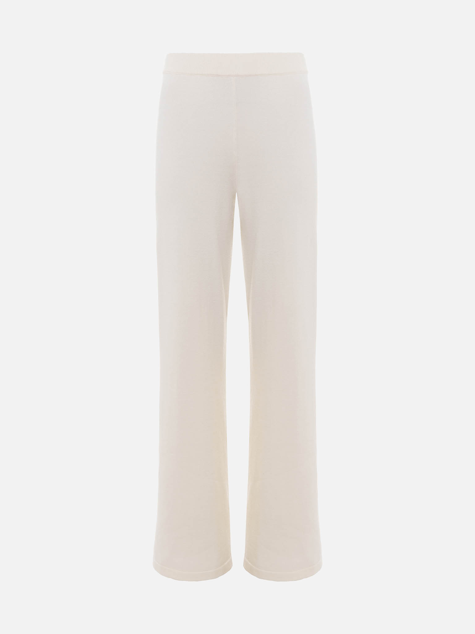 Flared jersey trousers