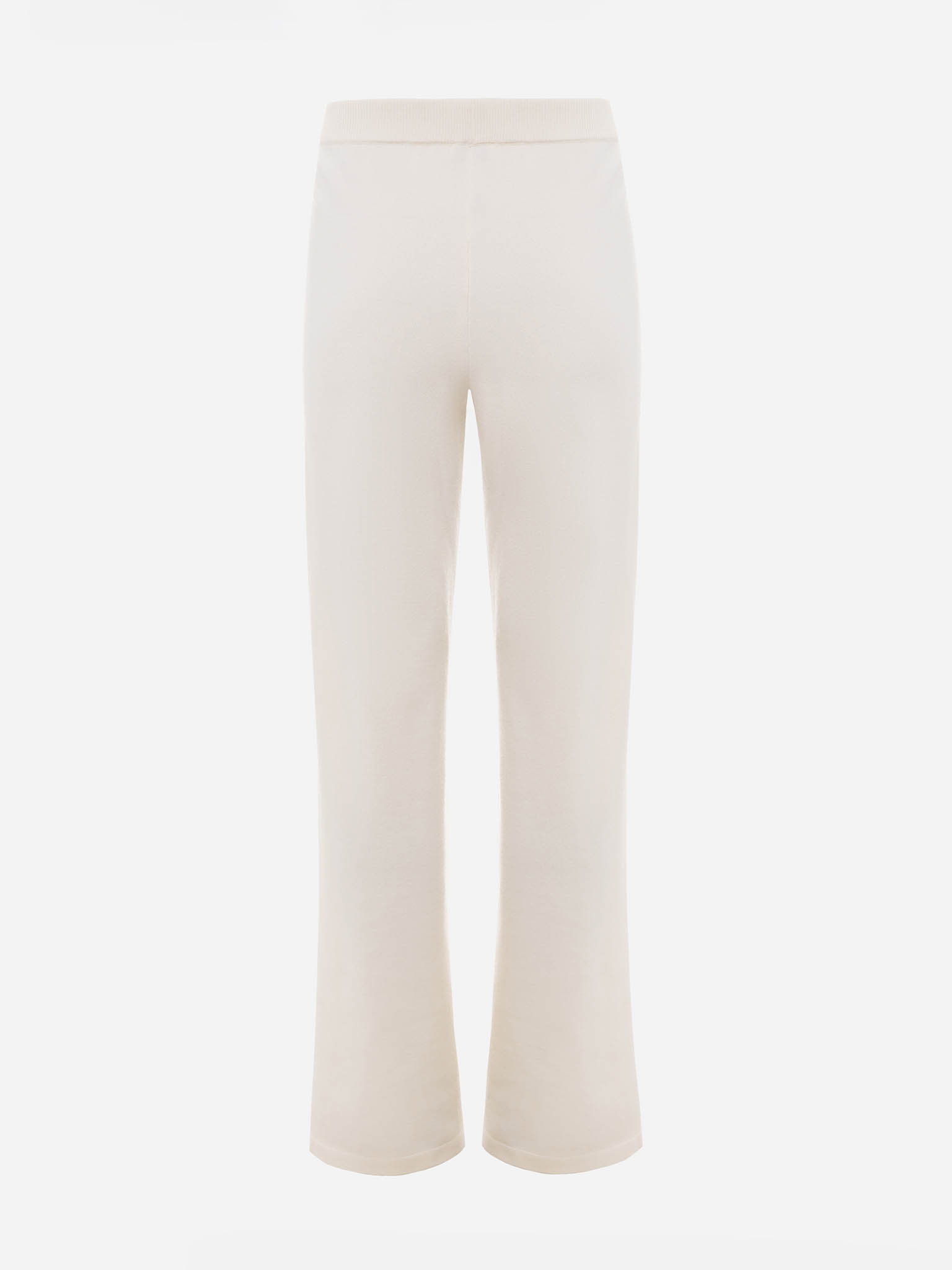 Flared jersey trousers