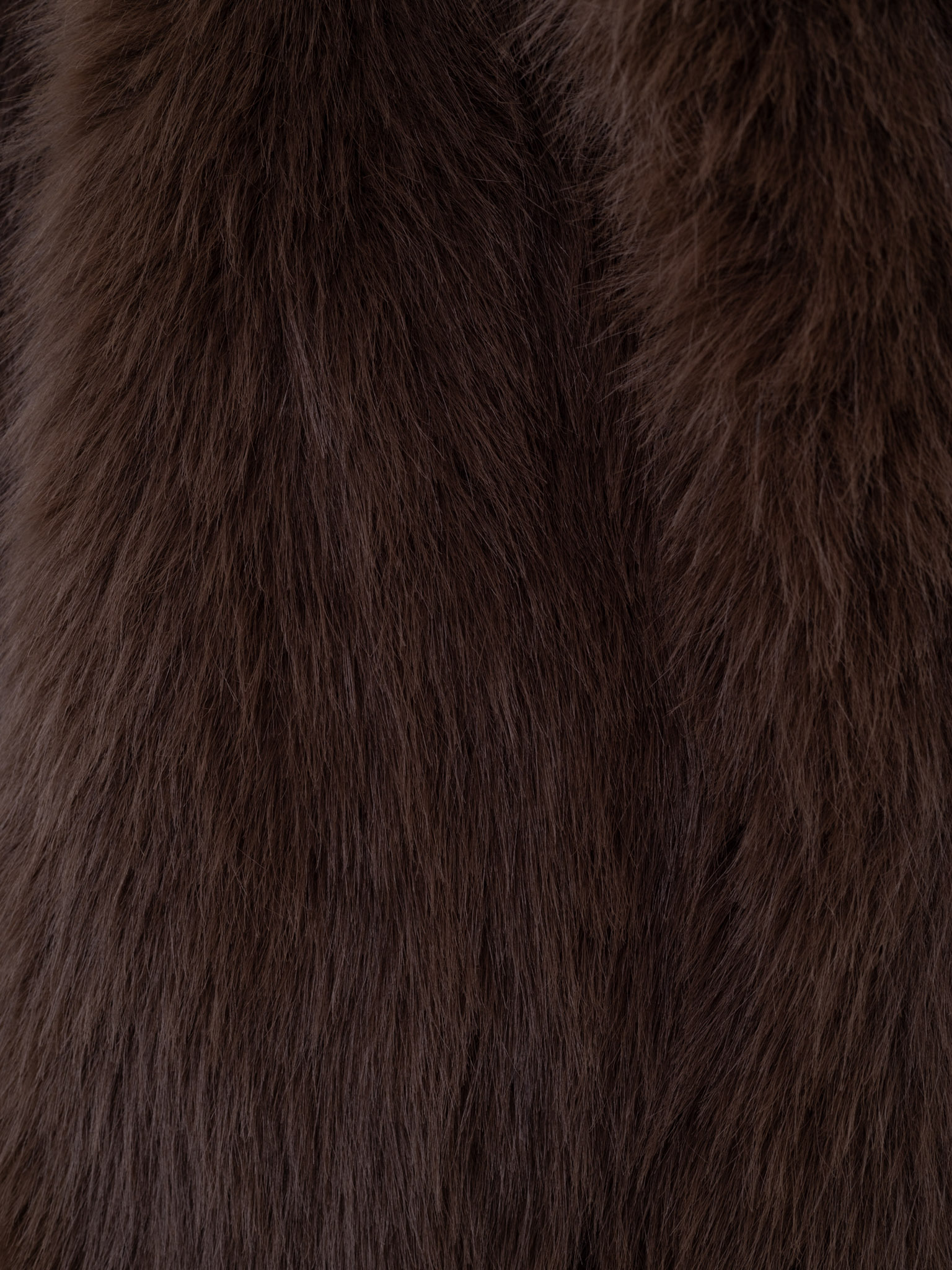 Однобортная экошуба длины макси