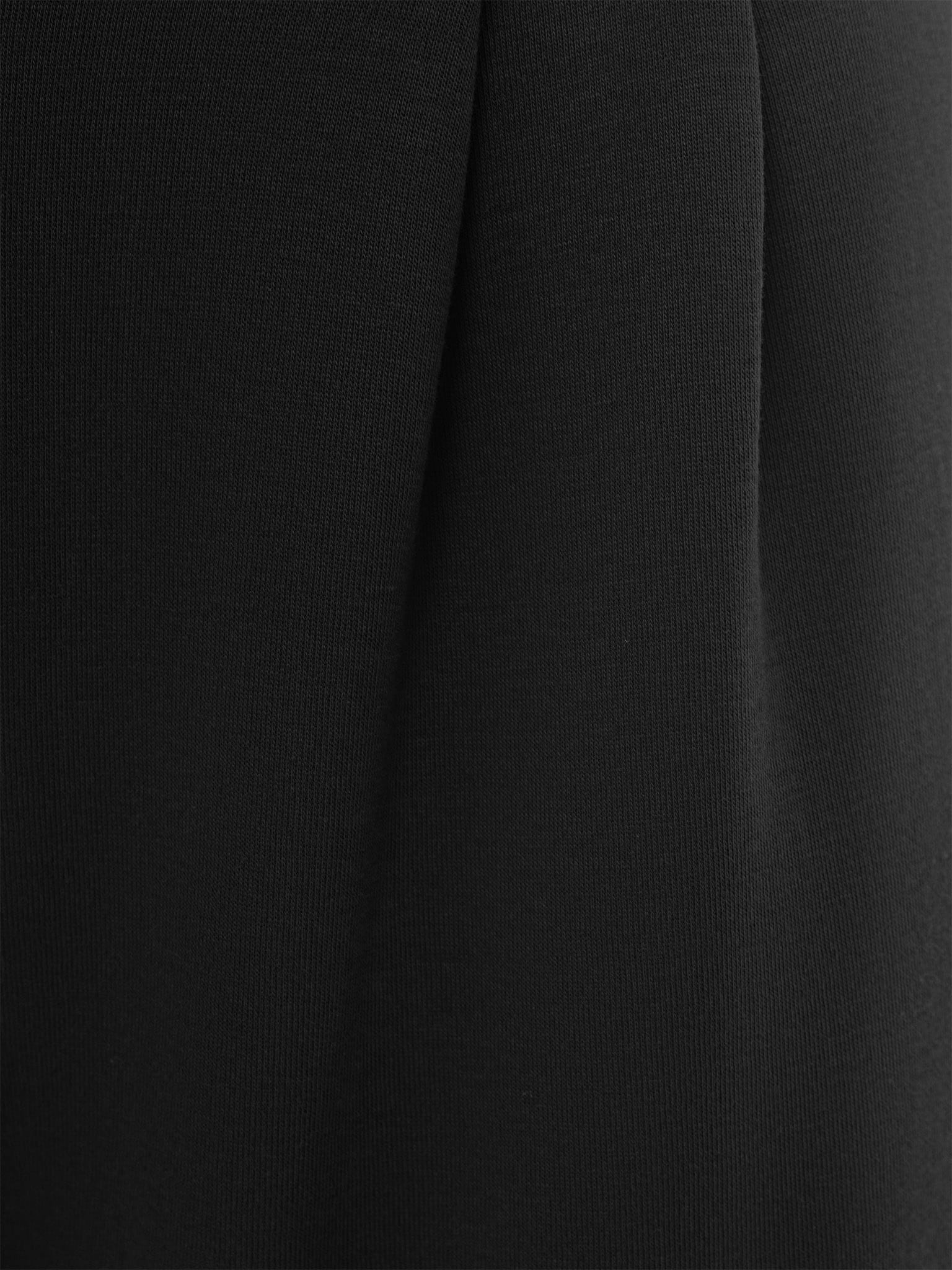 Straight trousers made from French Terry with waist pleats