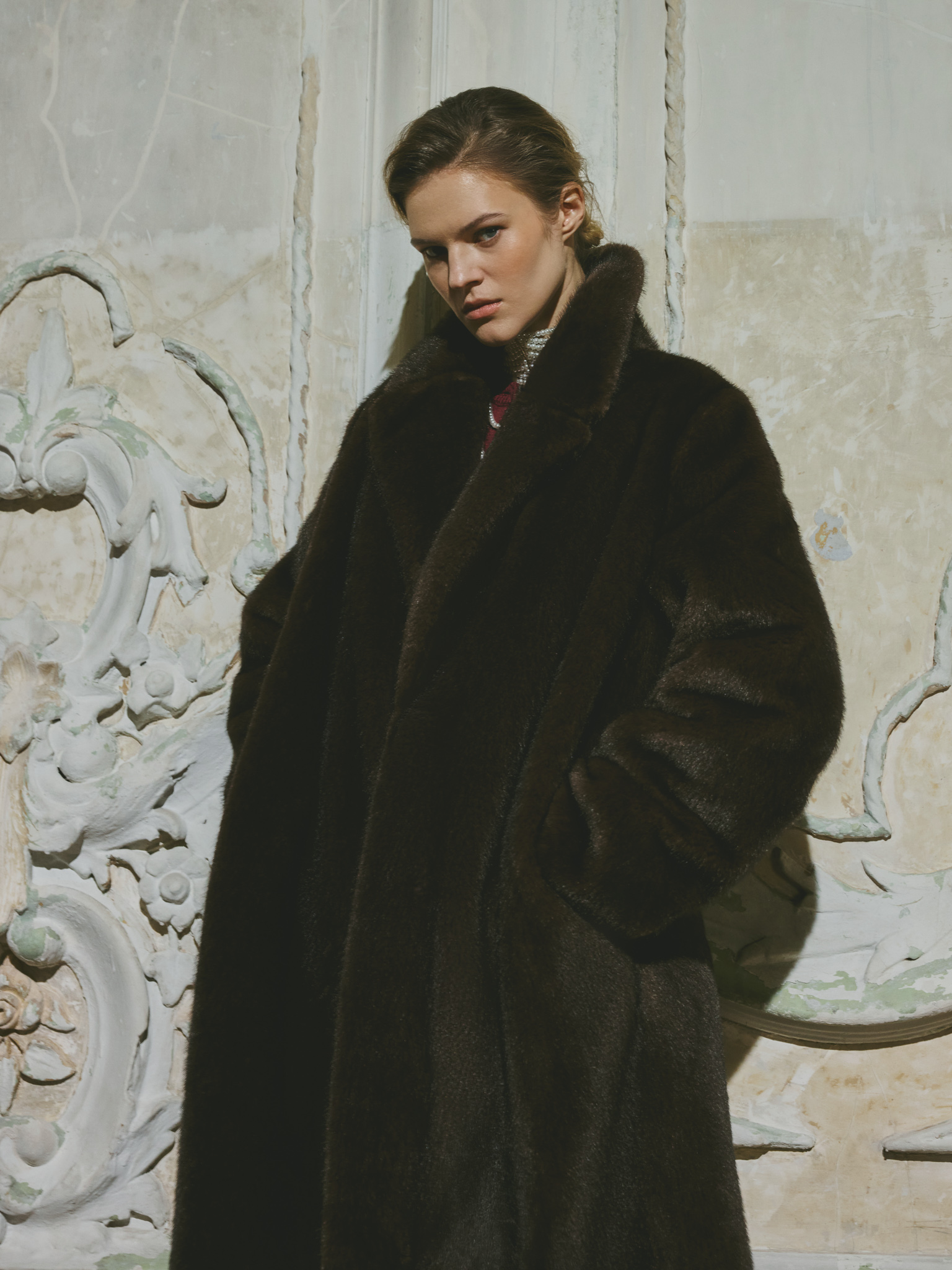 Maxi length eco-coat
