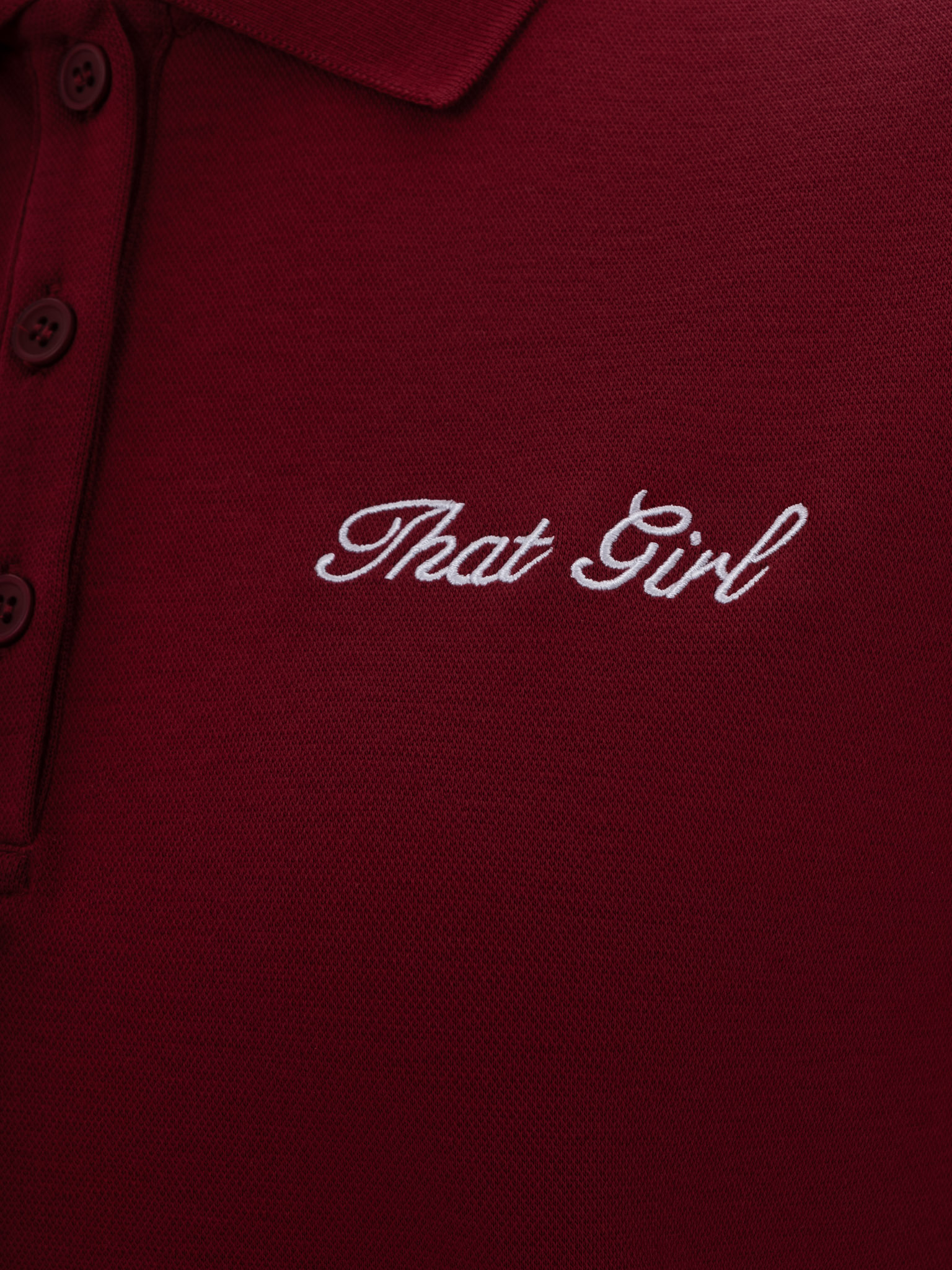 Polo en maille brodée