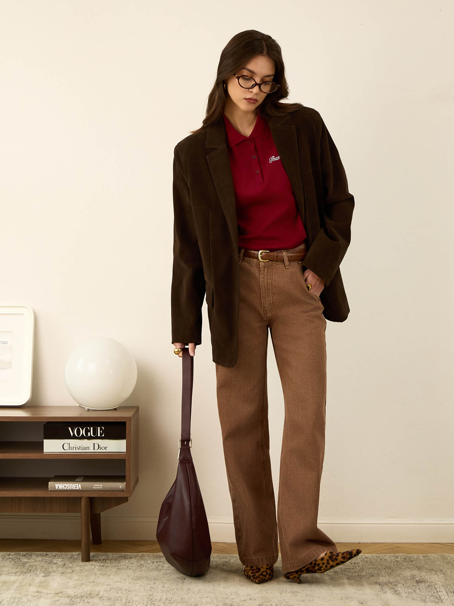 Polo en maille brodée