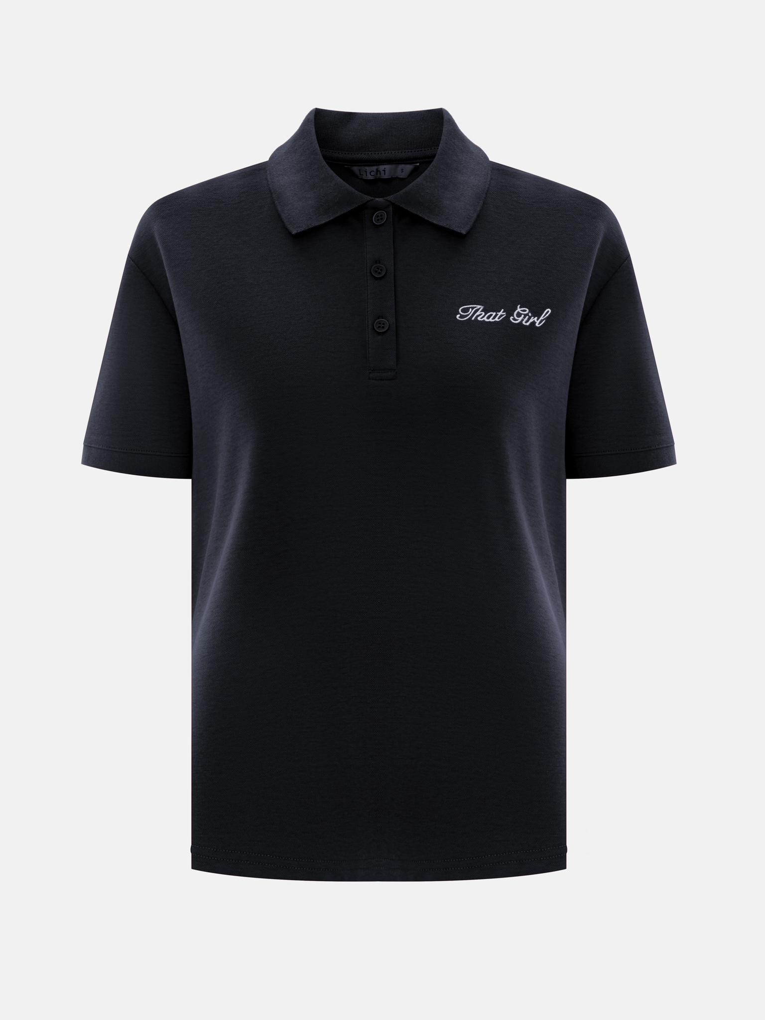 Kersey polo with embroidery