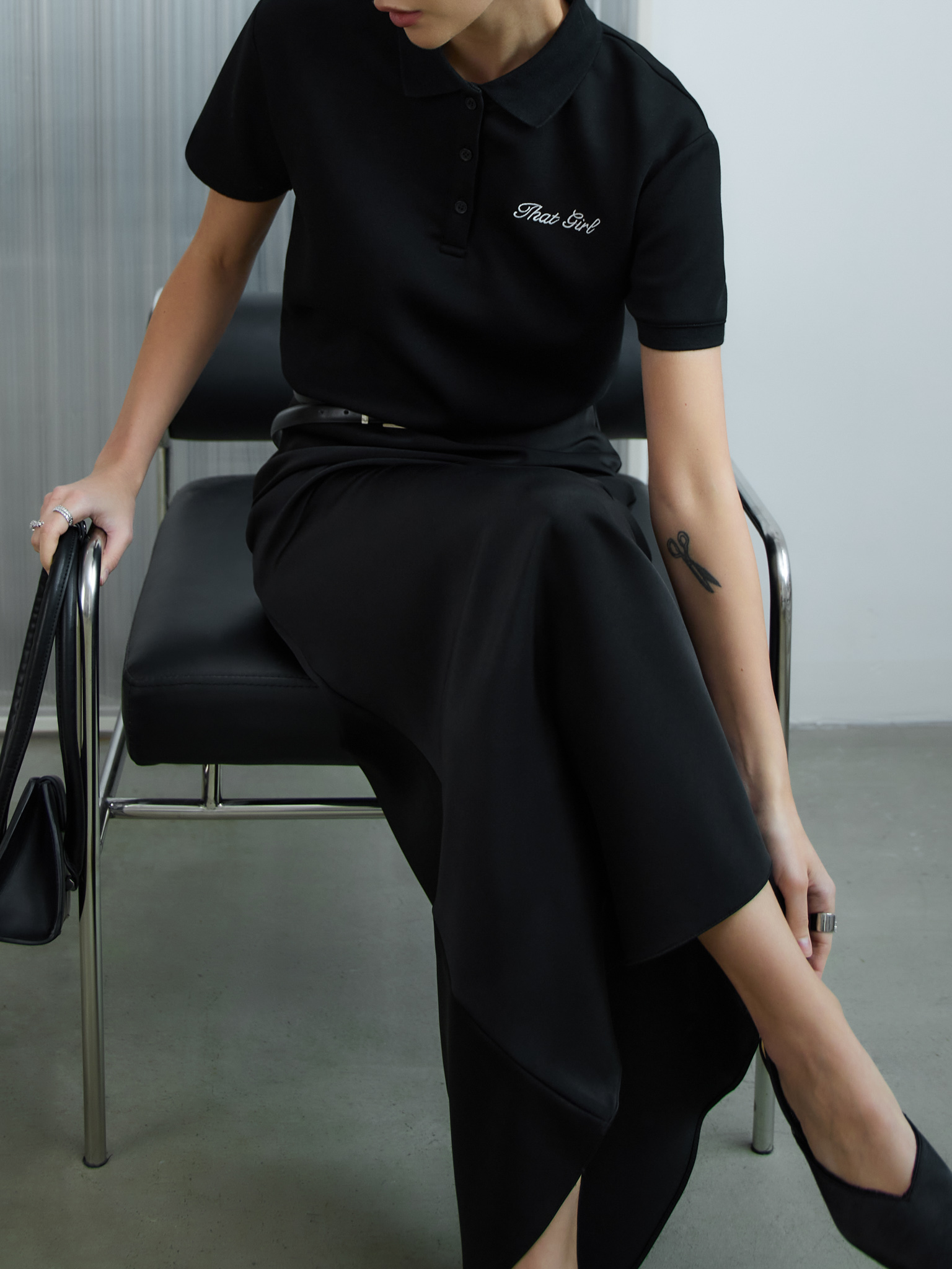 Kersey polo with embroidery