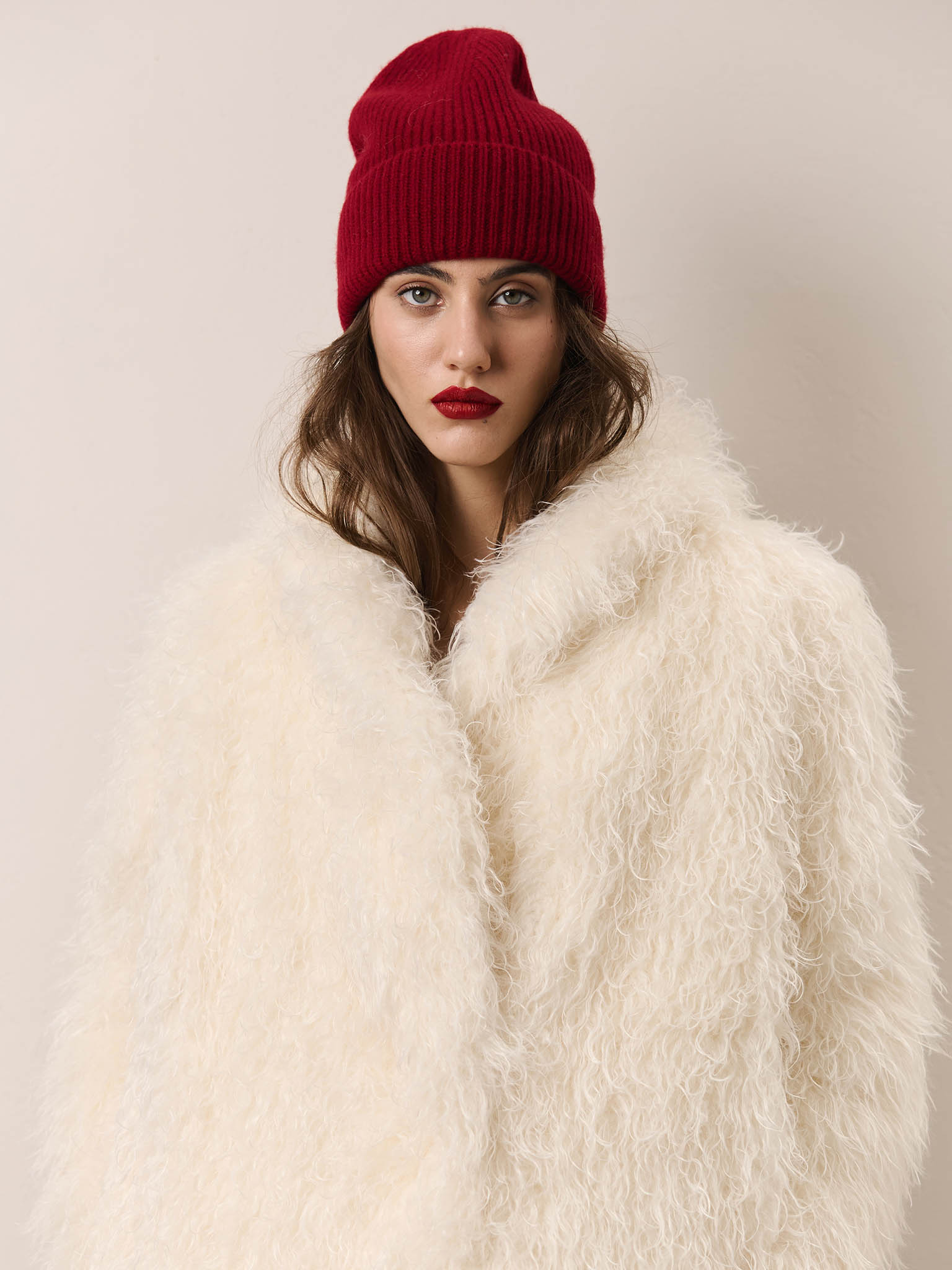 Woollen ribbed beanie