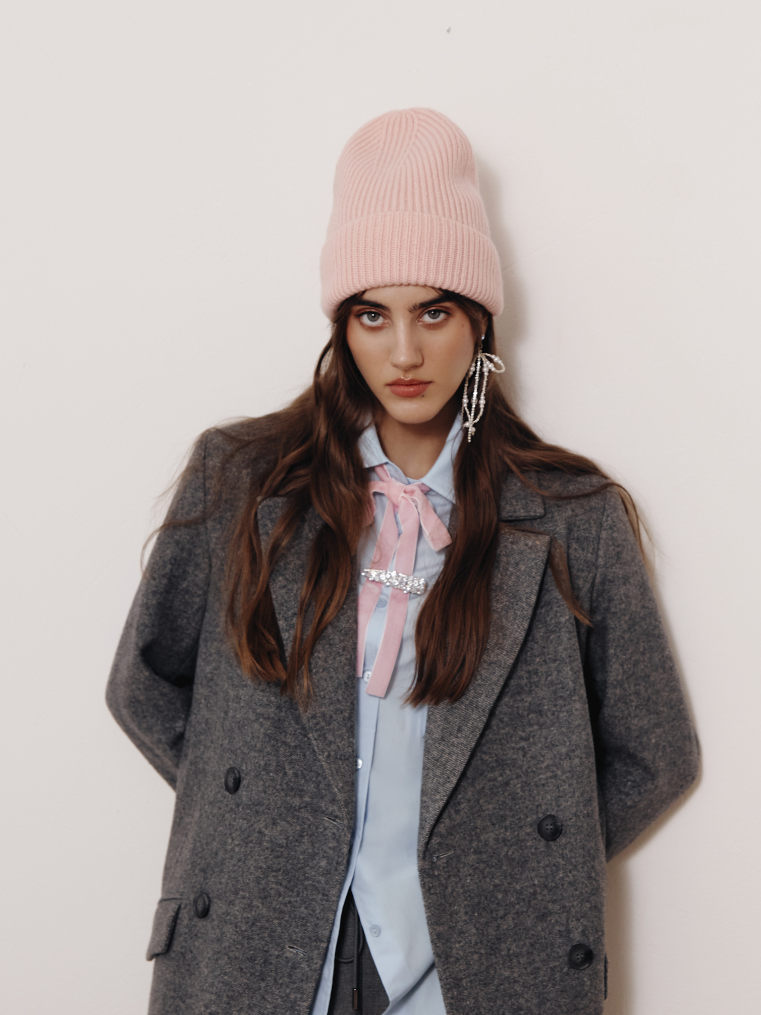 Woollen ribbed beanie