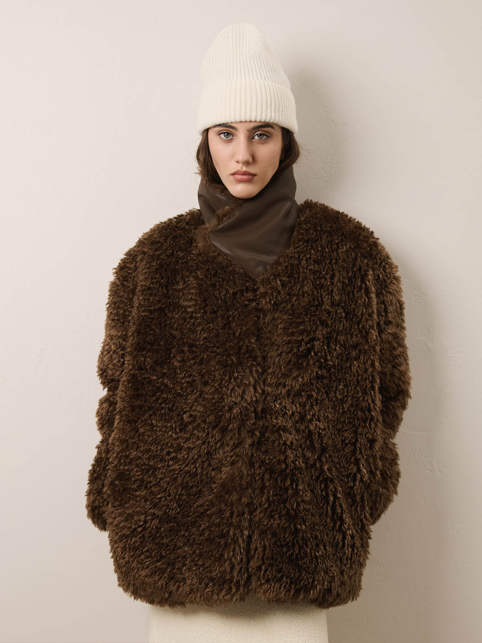 Woollen ribbed beanie