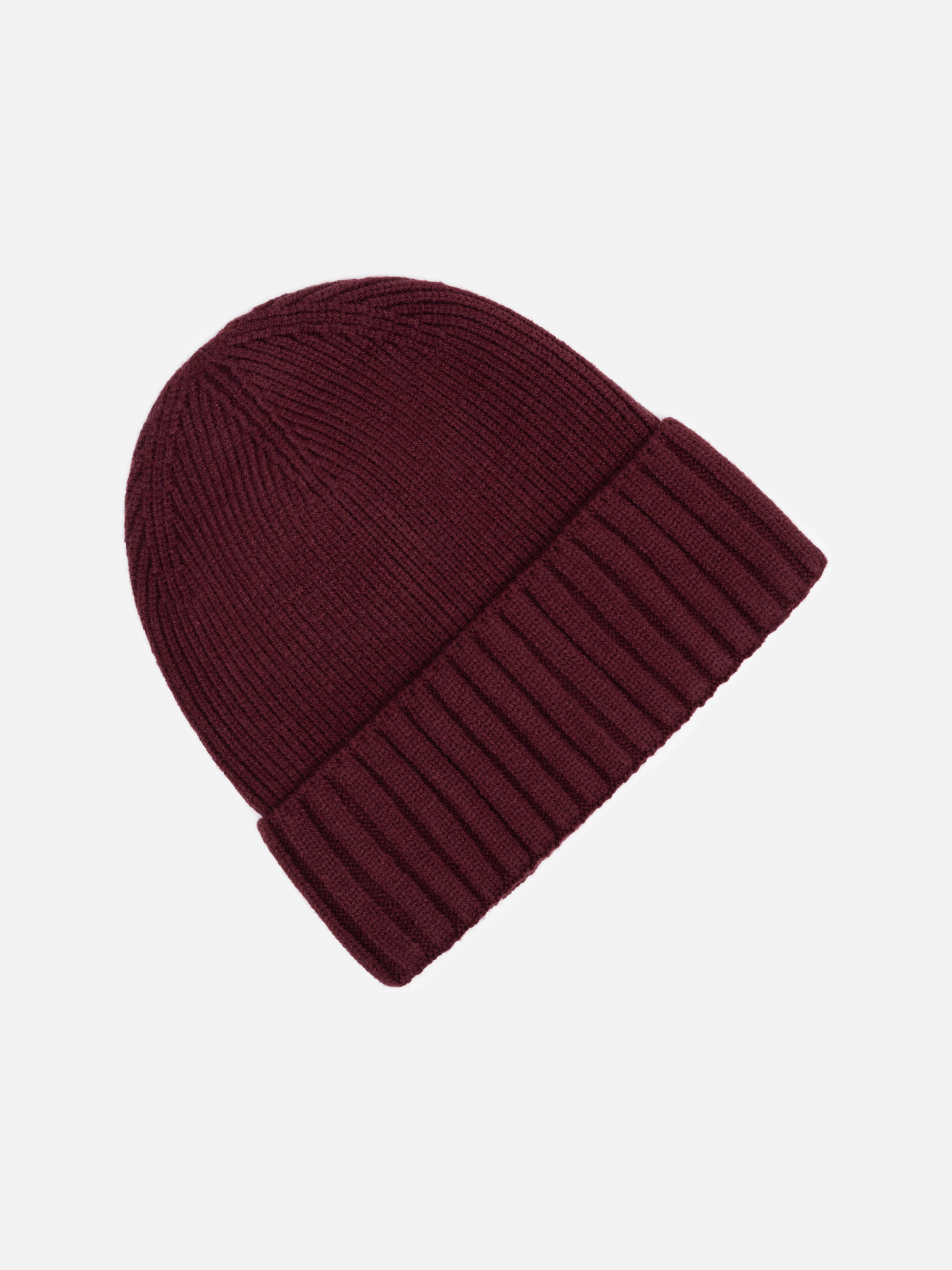 Fitted beanie in combined knitted fabric