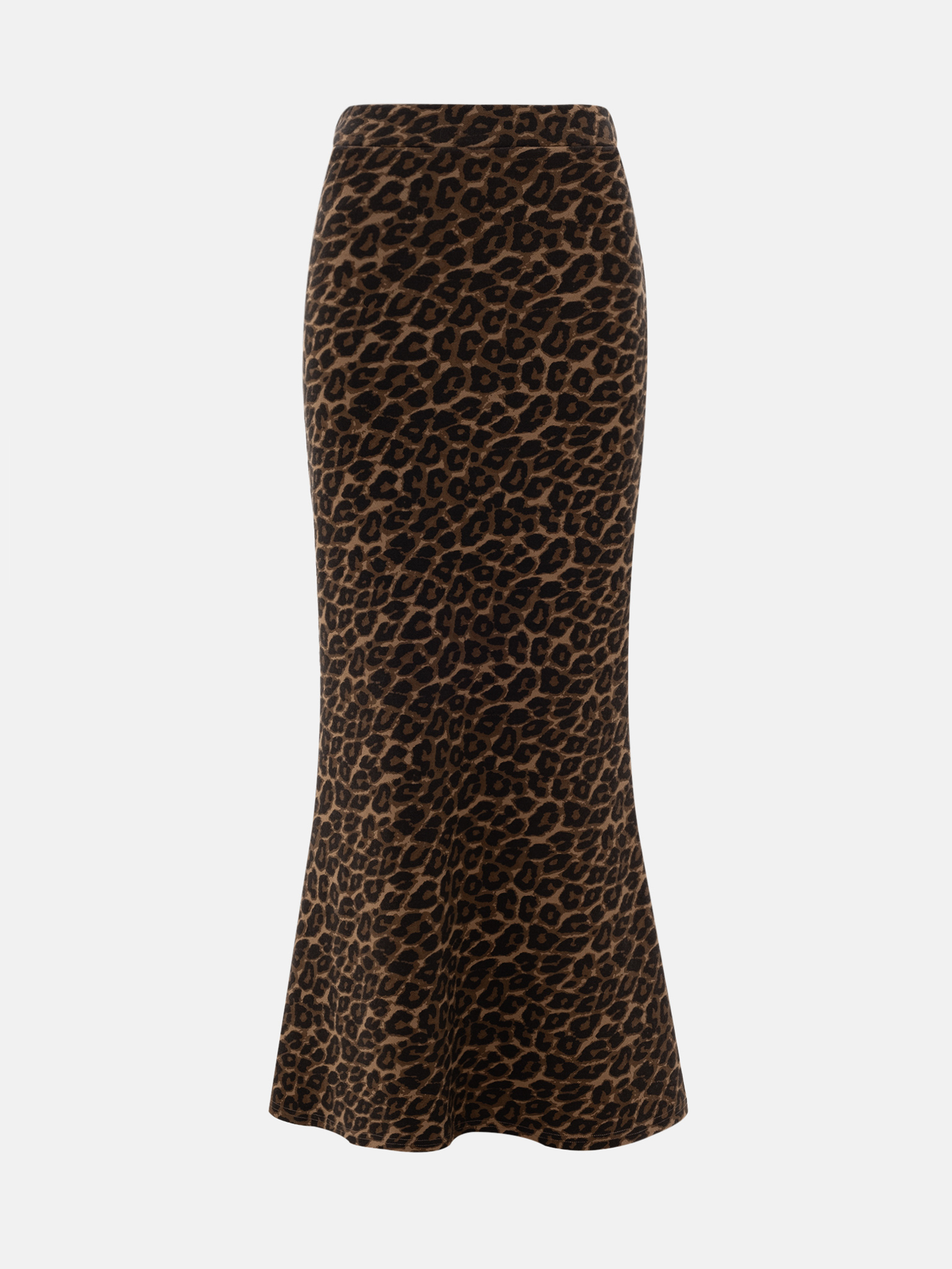Leopard print maxi skirt