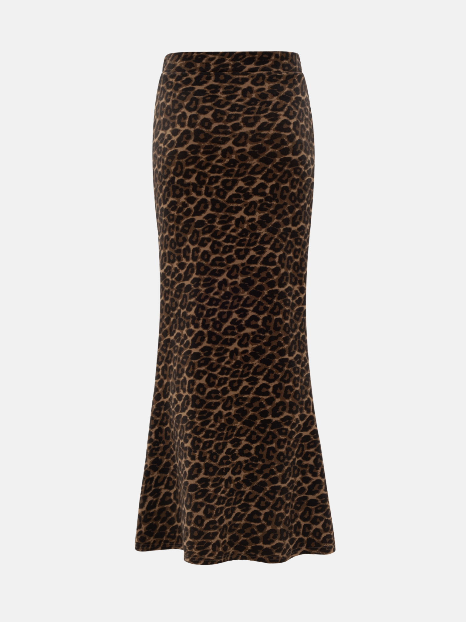 Leopard print maxi skirt