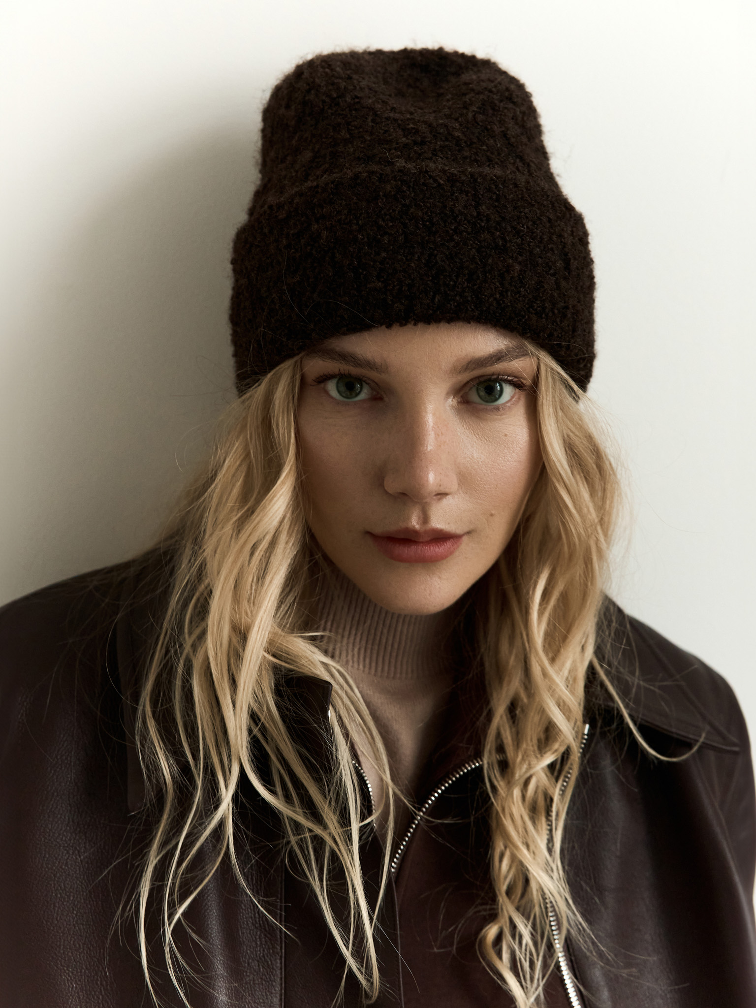 Soft yarn beanie