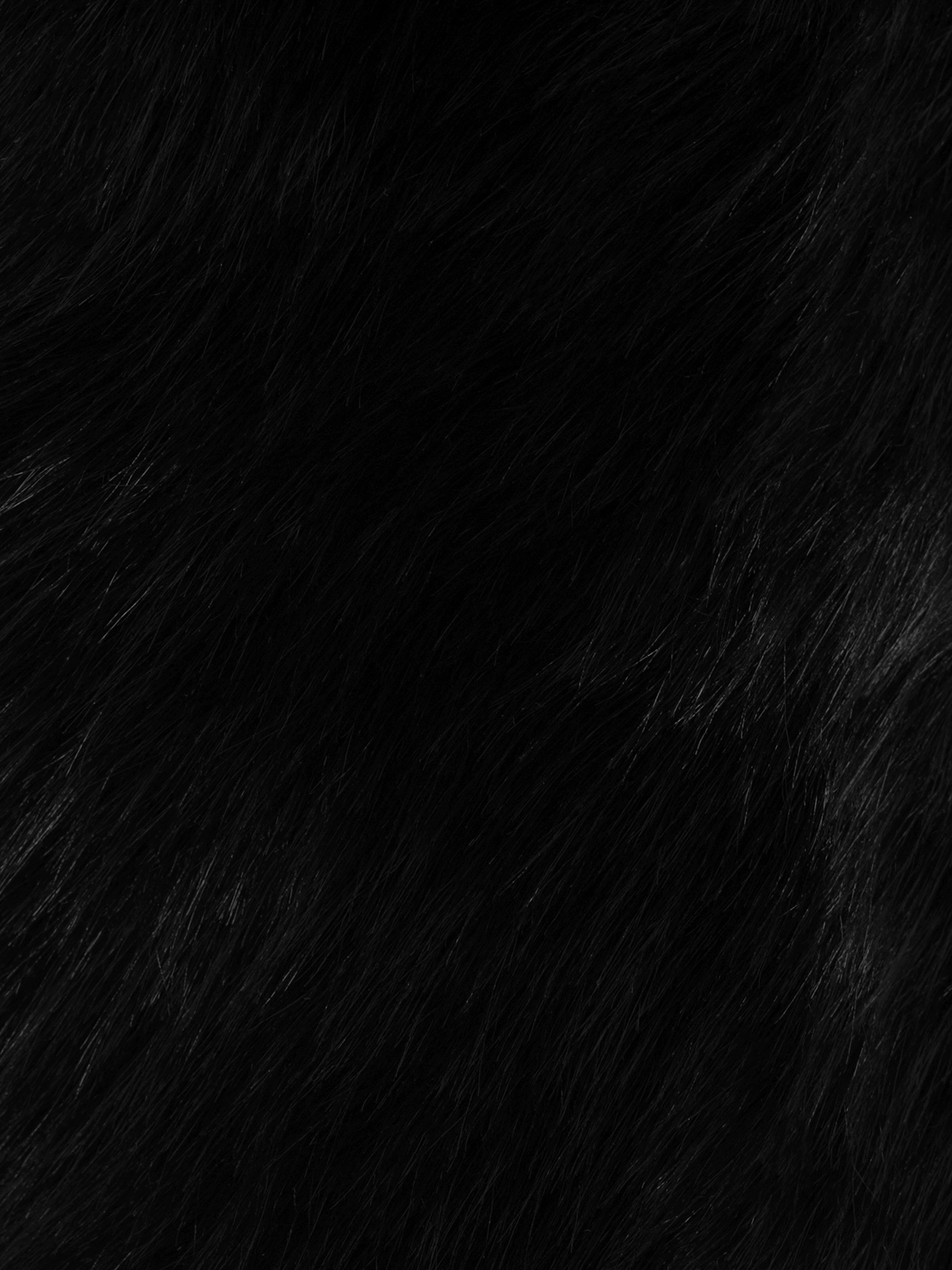 Short eco-fur coat with lush pile