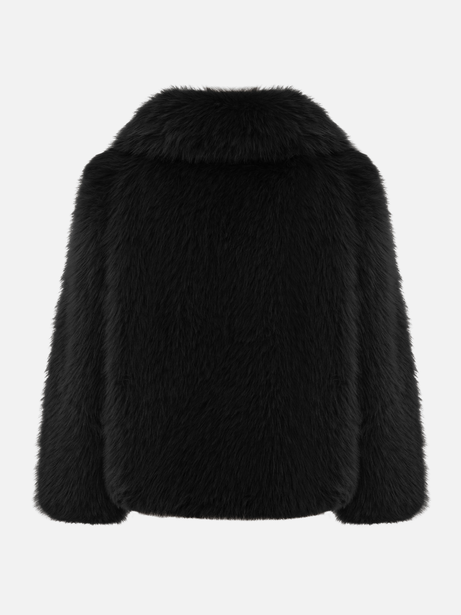 Short zip-up eco-coat