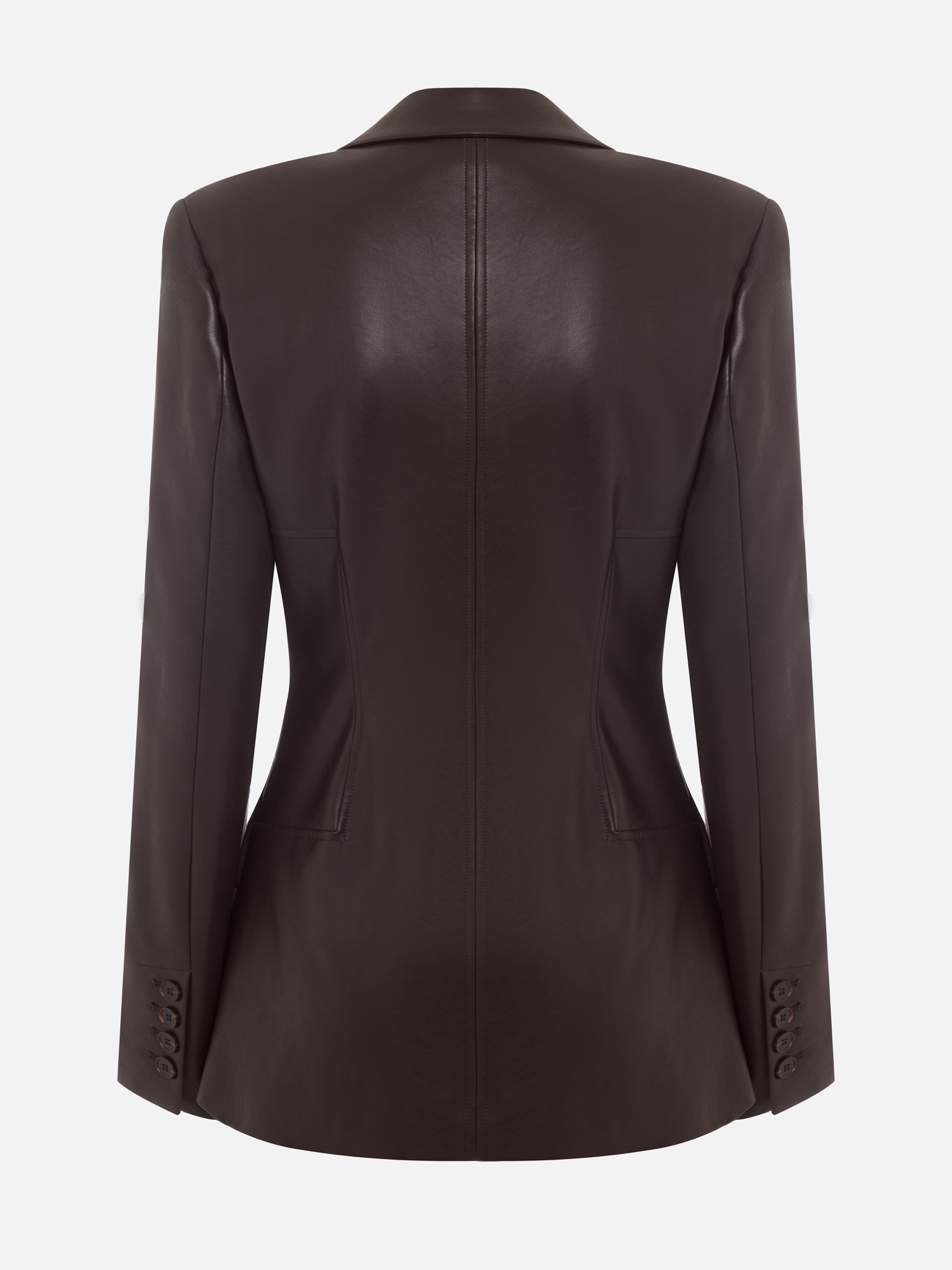 Taillierte Jacke aus Öko-Leder