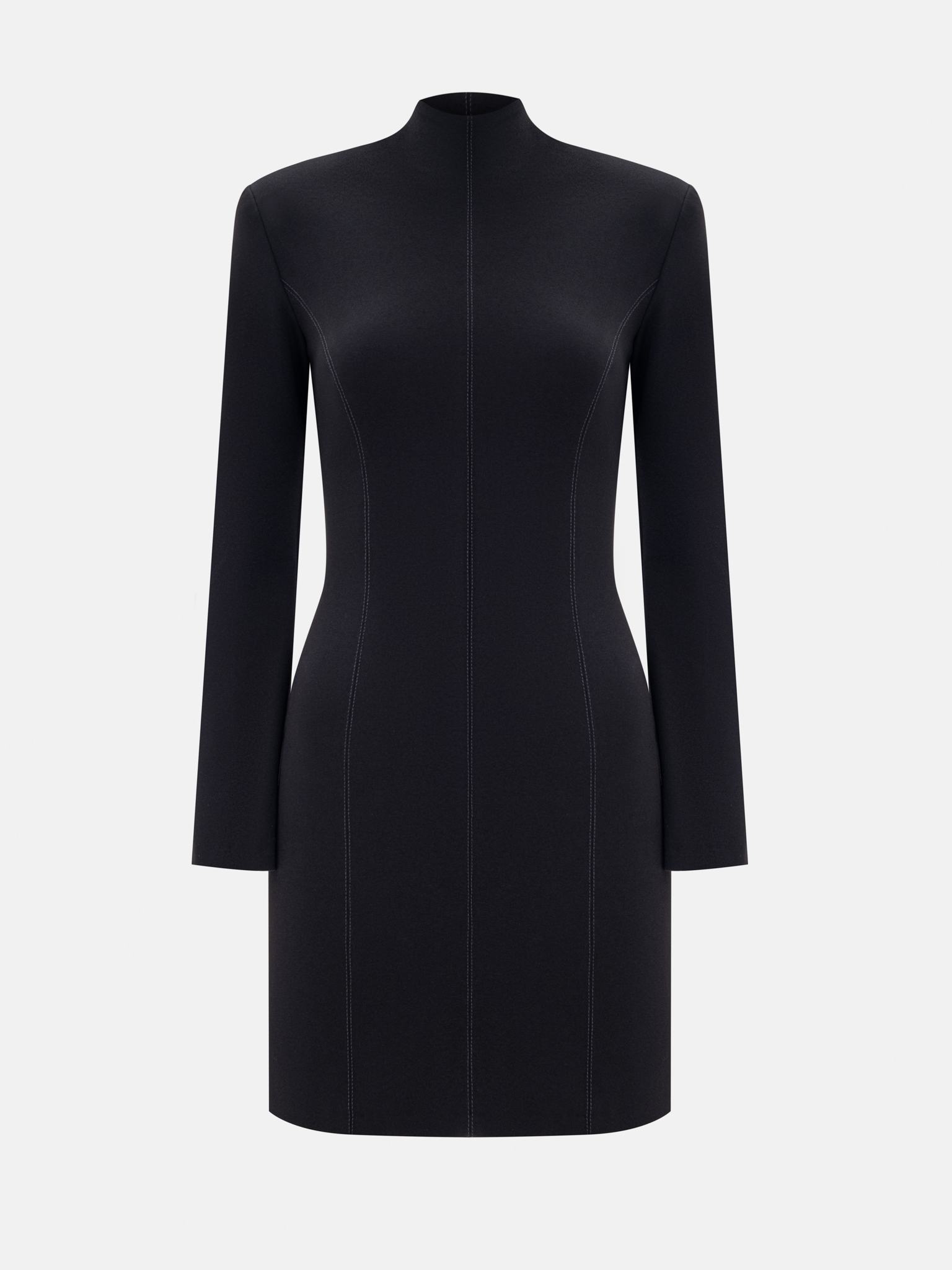 Mini dress with emphasised shoulders